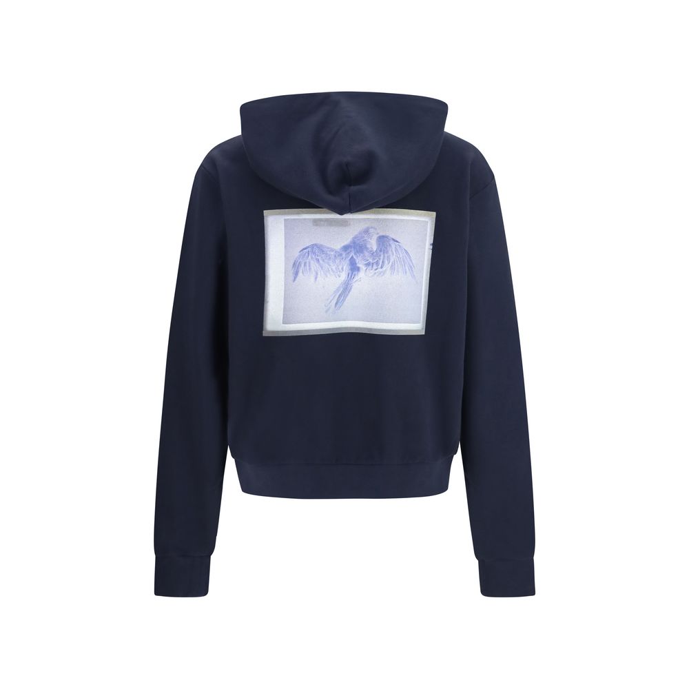 Maison Margiela Blue Cotton Men's Sweatshirt