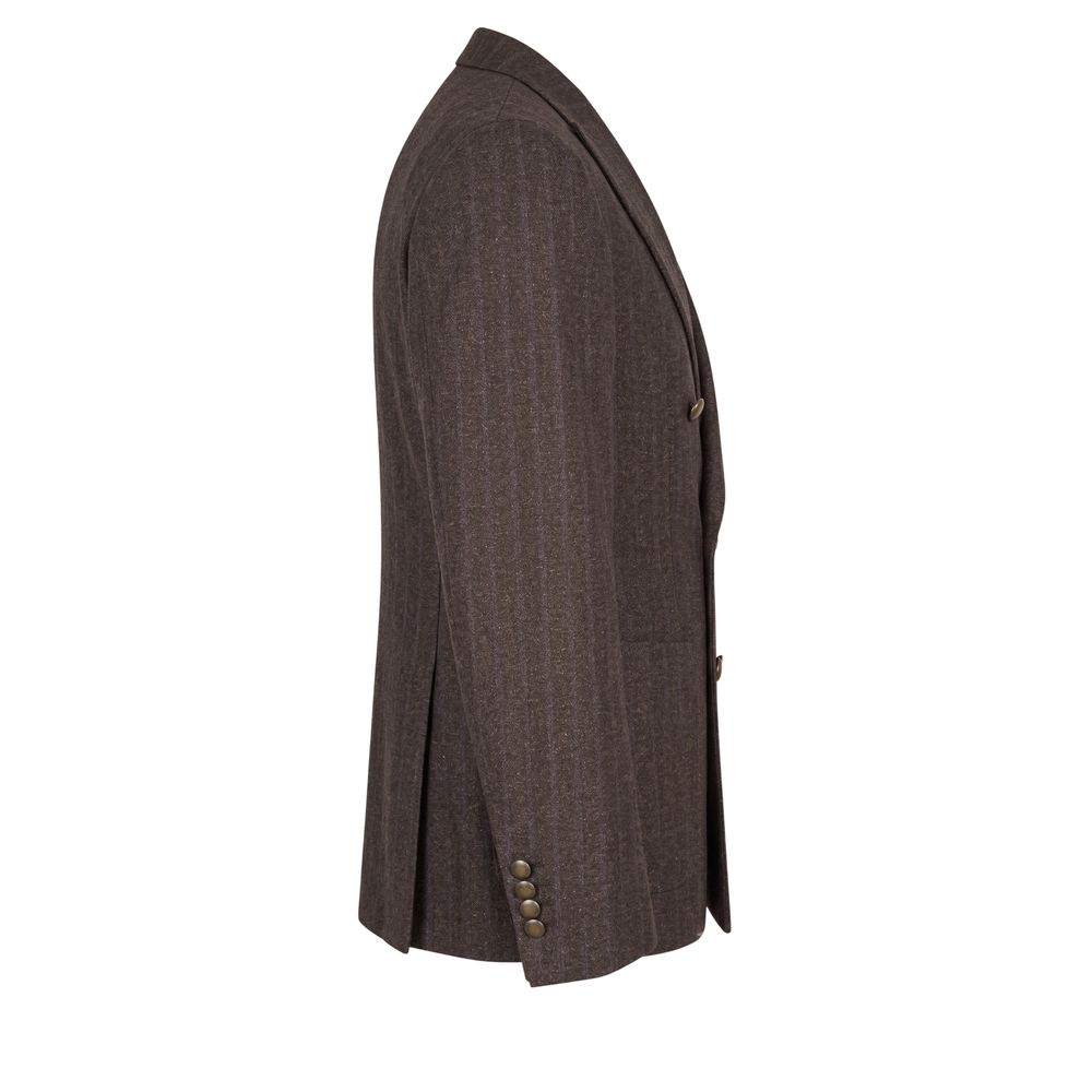 Peserico Brown Wool Men Men's Jacket