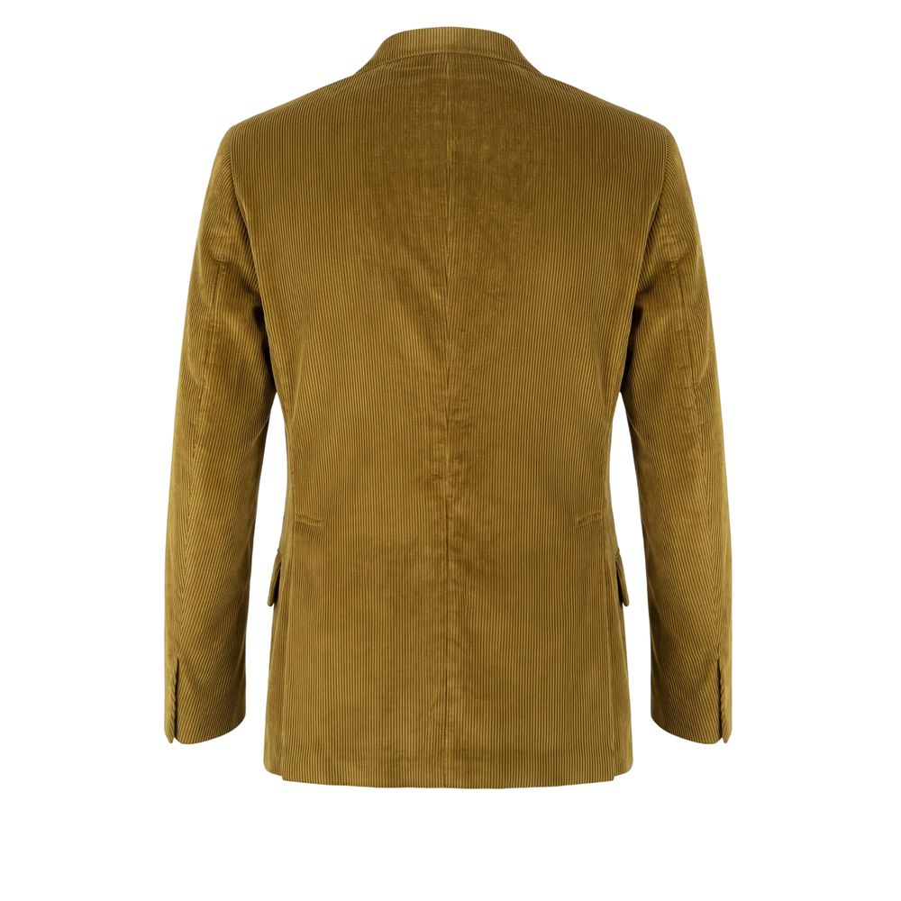 Peserico Green Cotton Men Men's Jacket