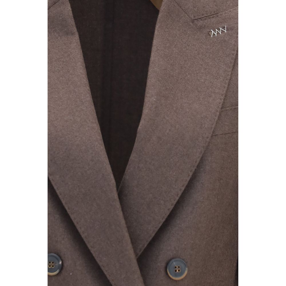Max Mara Brown Cashmere Women's Blazer