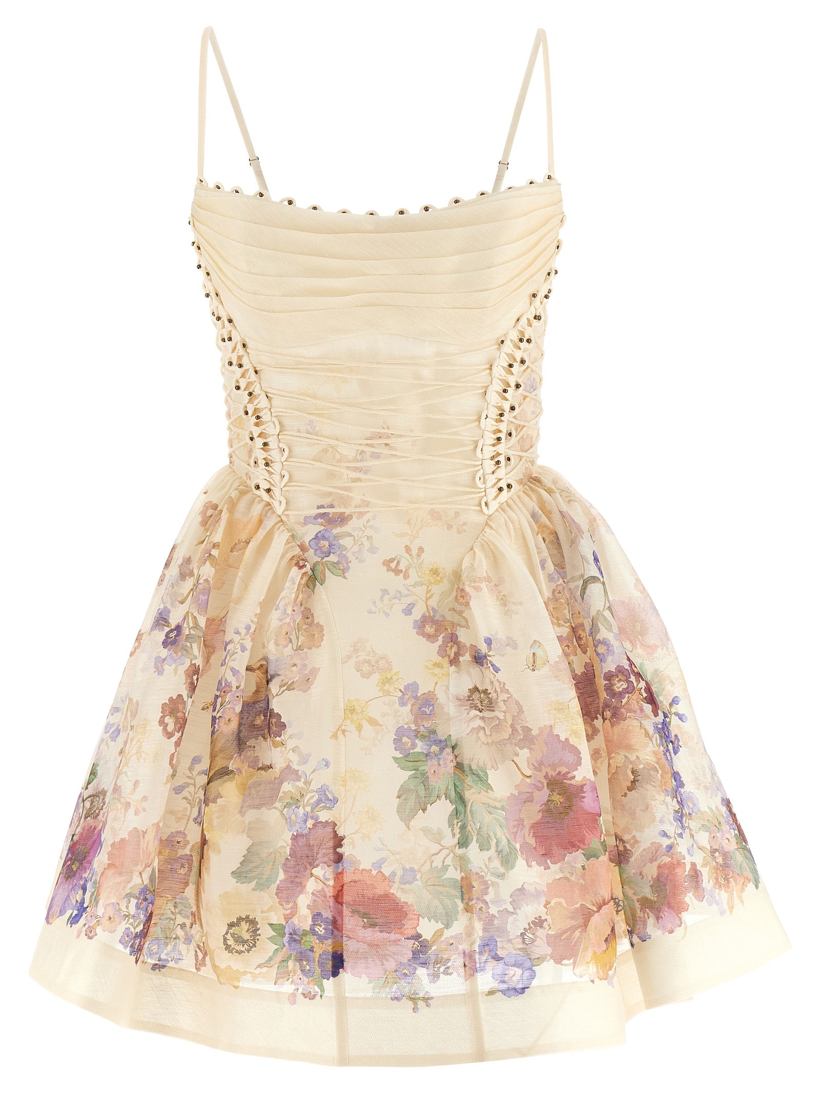 Zimmermann Beige Linen Short Women's Dress