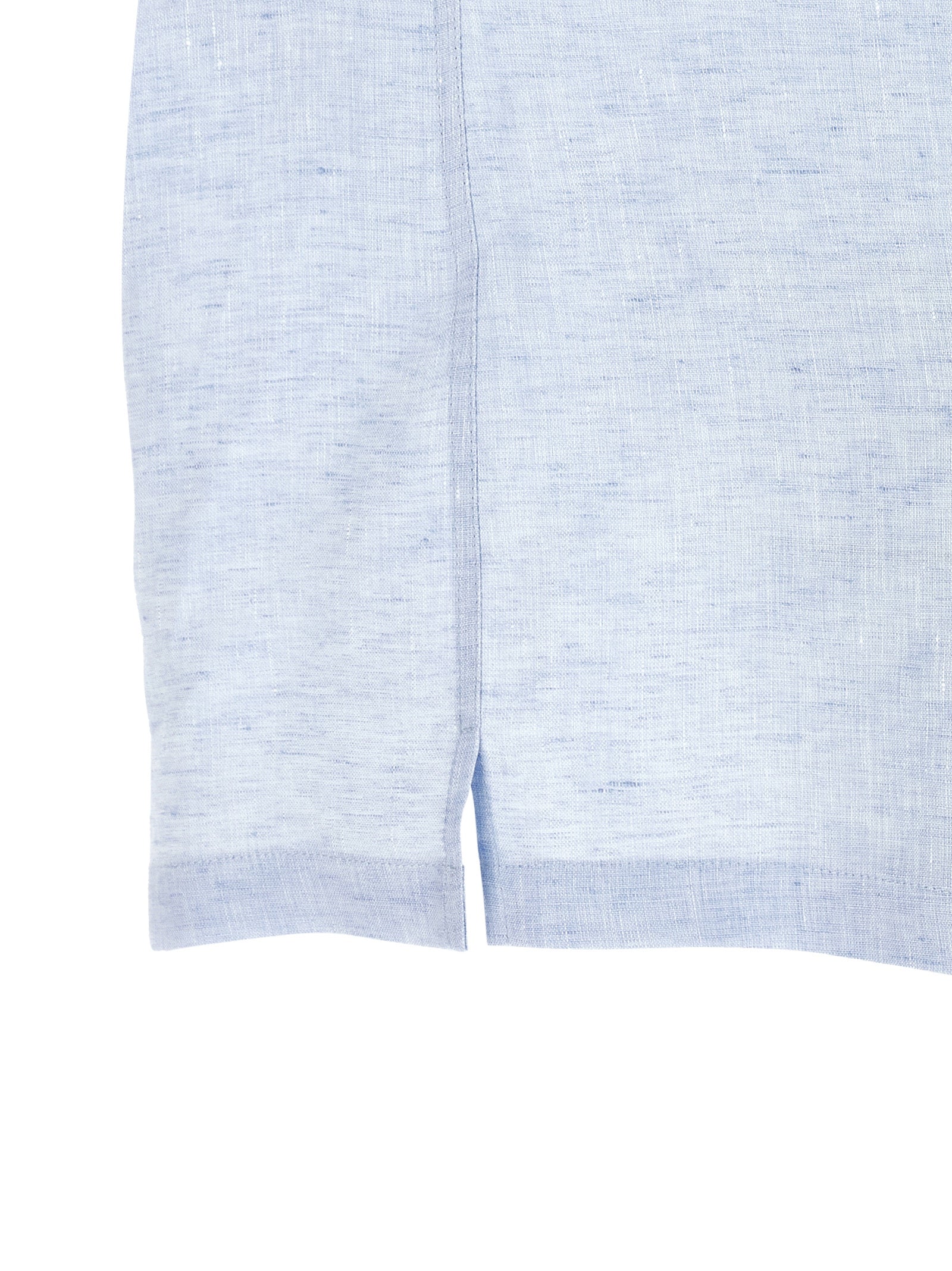 Brunello Cucinelli Blue Linen Men's Blouse