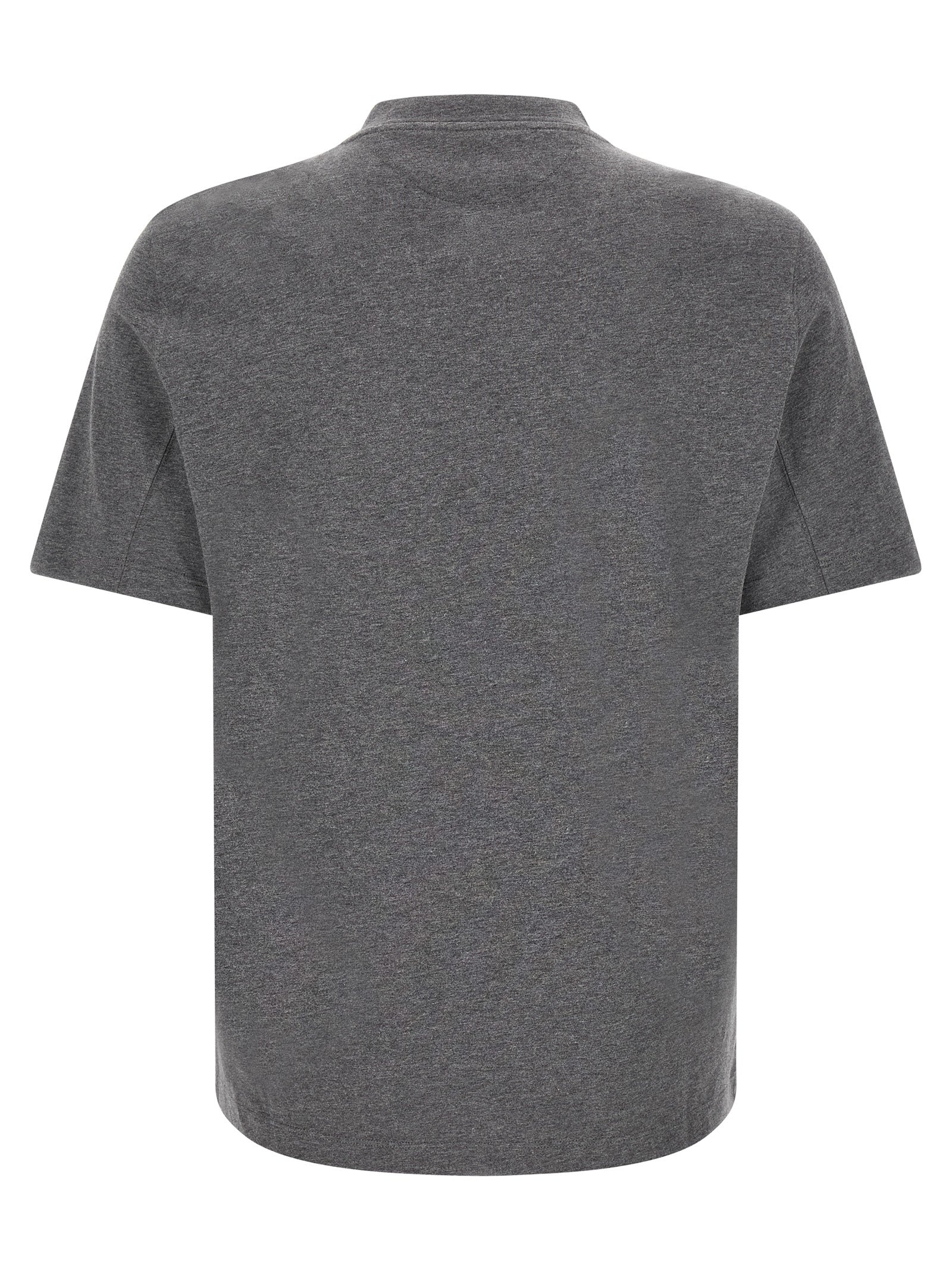 Brunello Cucinelli Gray Cotton Men's T-Shirt