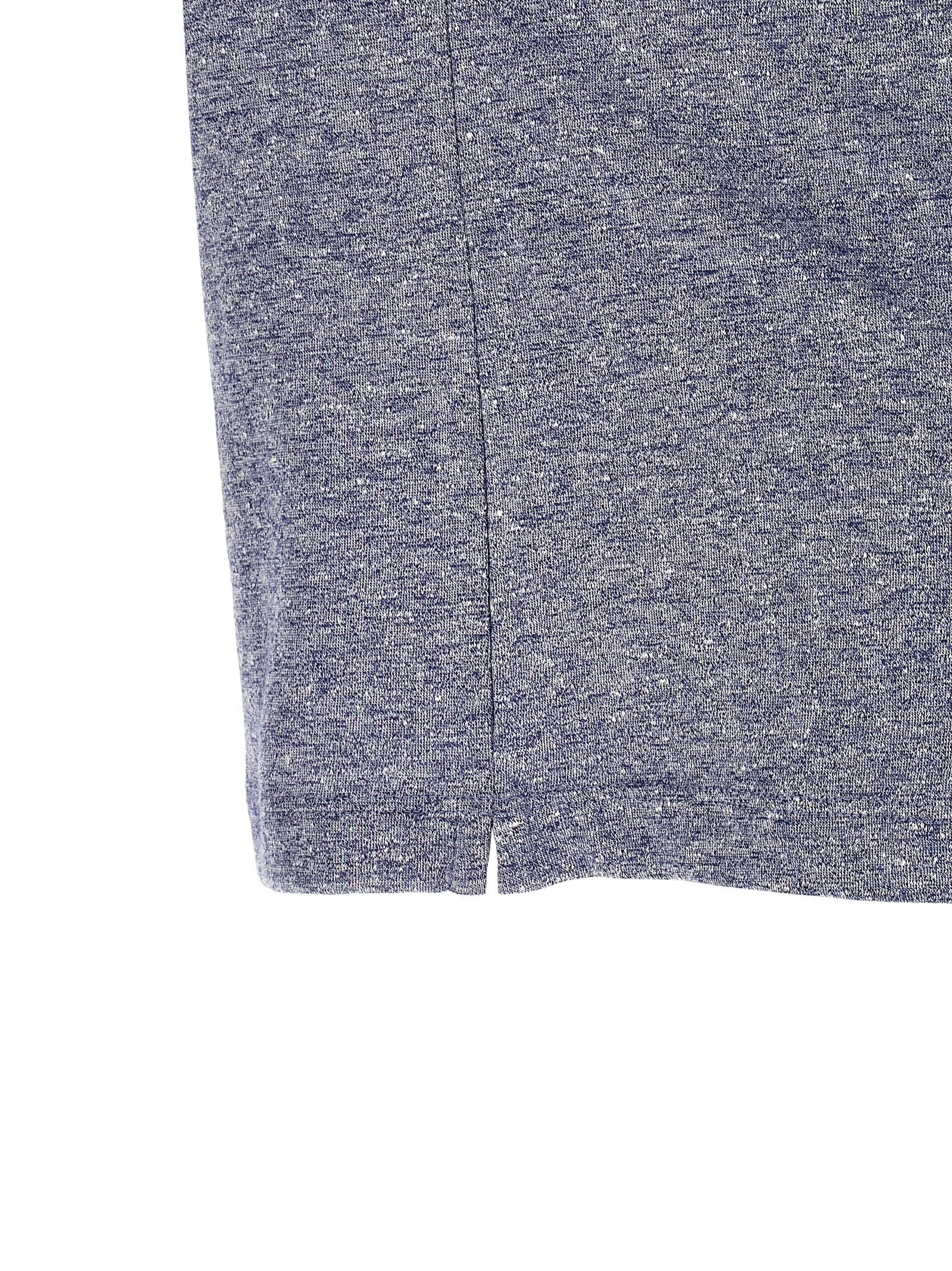 Brunello Cucinelli Blue Linen Men's T-Shirt