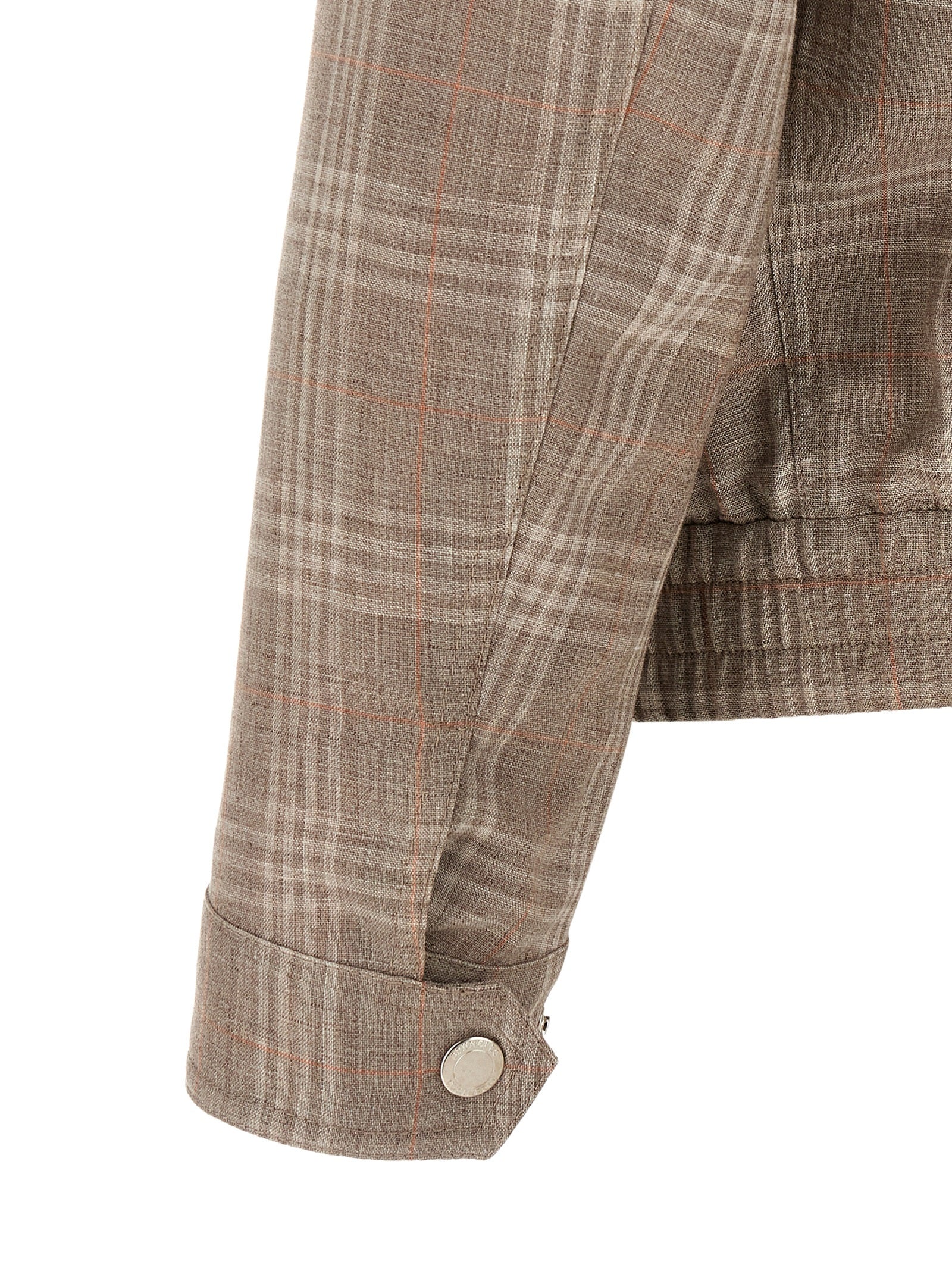Brunello Cucinelli Brown Wool Full-Length Men's Jacket