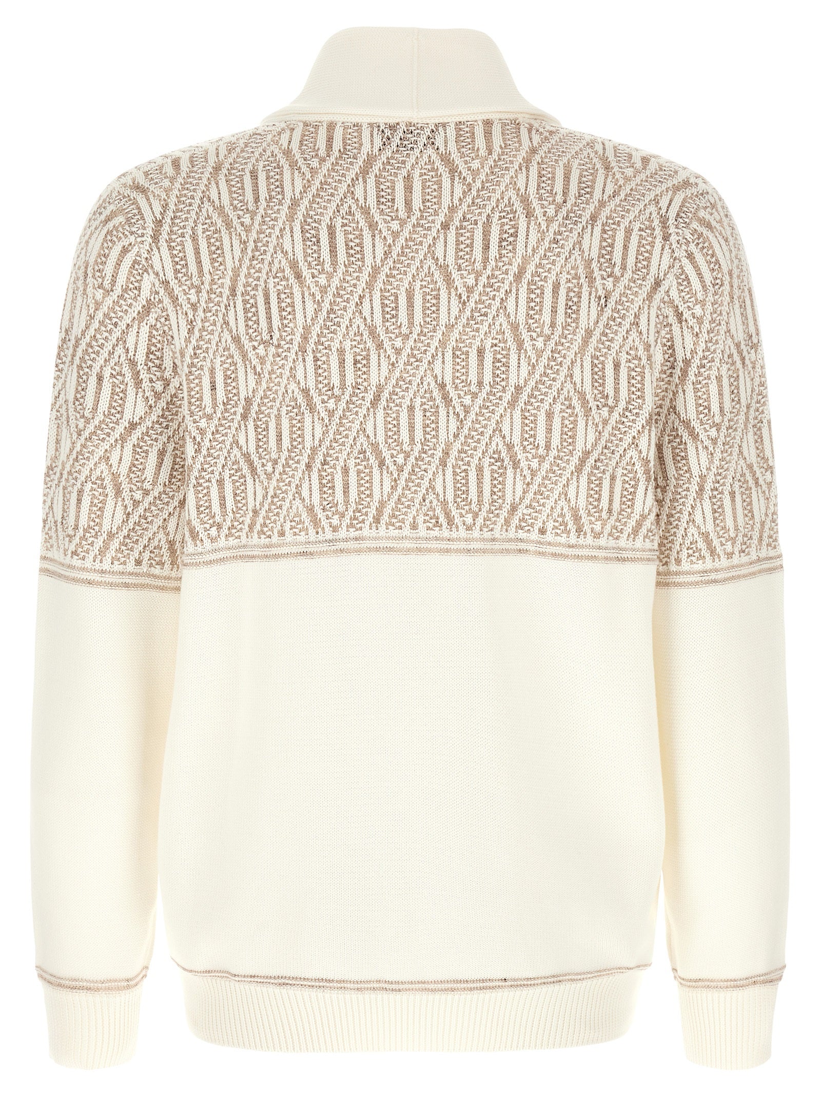 Brunello Cucinelli Beige Cotton Men's Cardigan