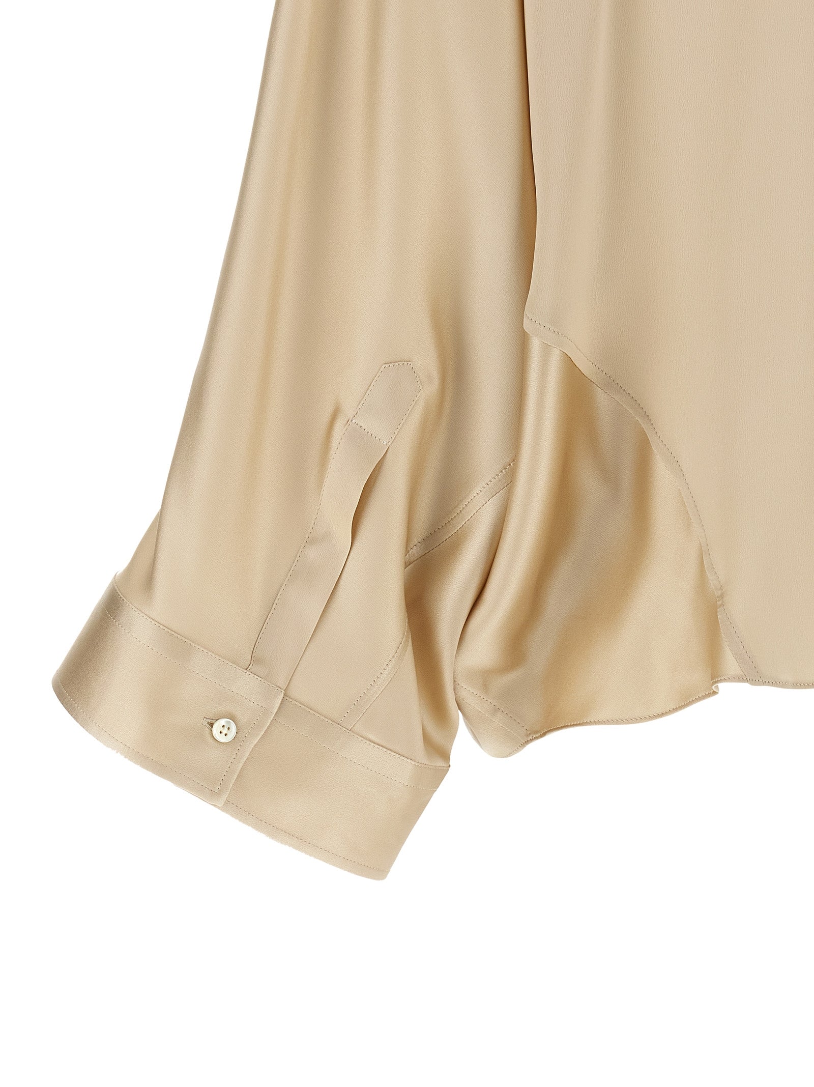 Brunello Cucinelli Beige Silk Women's Blouse