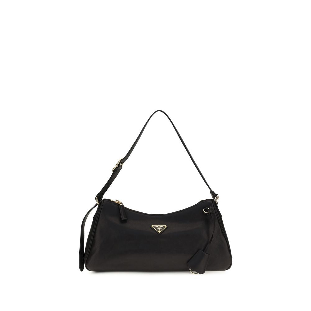 Prada Black Calf Leather Bos Taurus Shoulder Women's Bag