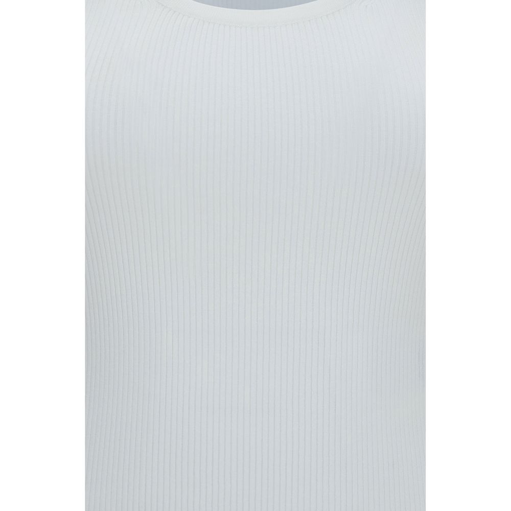 Max Mara White Viscose Tank Women's Tops