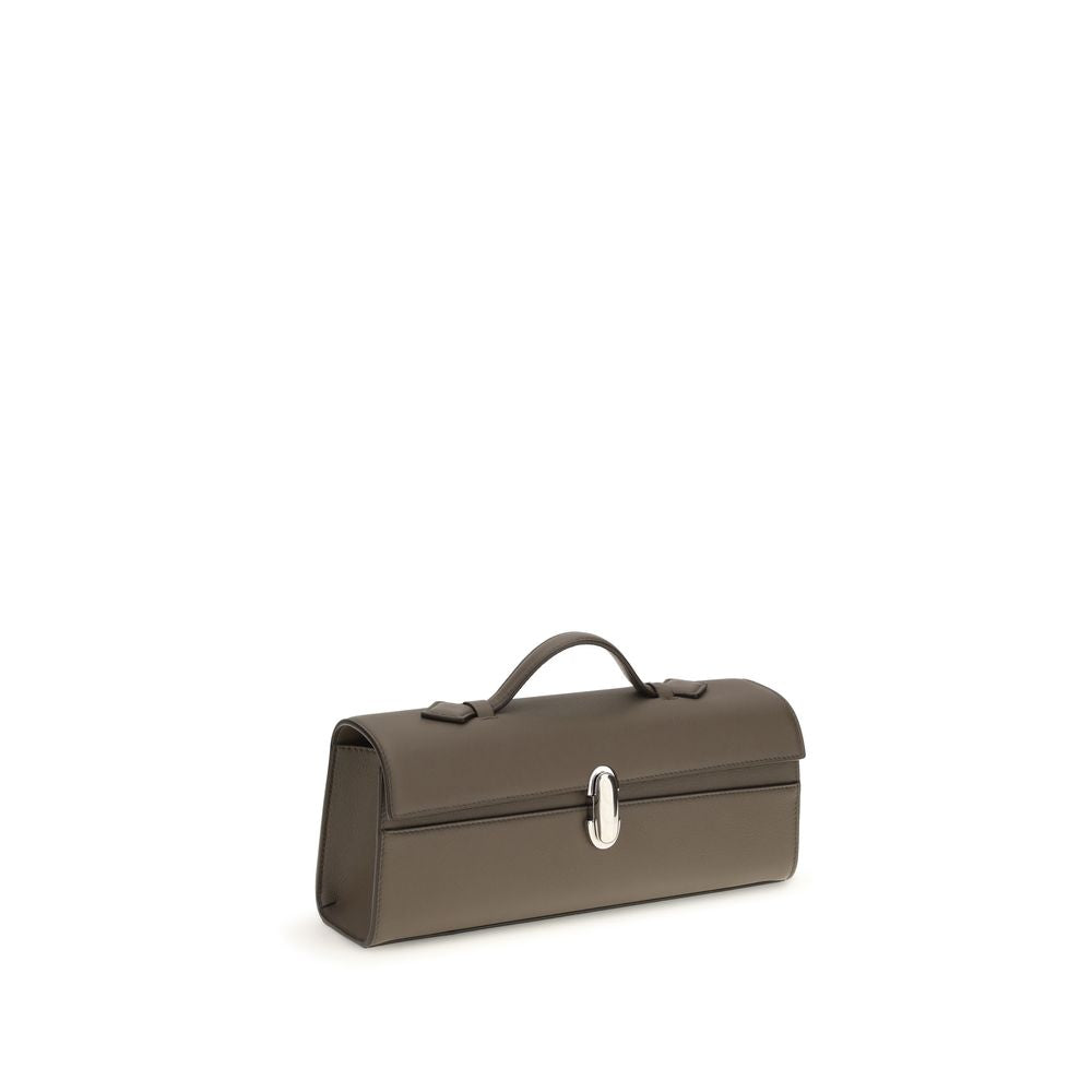 Savette Brown Calf Leather Bos Taurus Shoulder Women's Bag