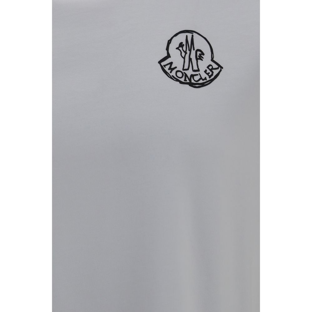 Moncler White Cotton Men's T-Shirt