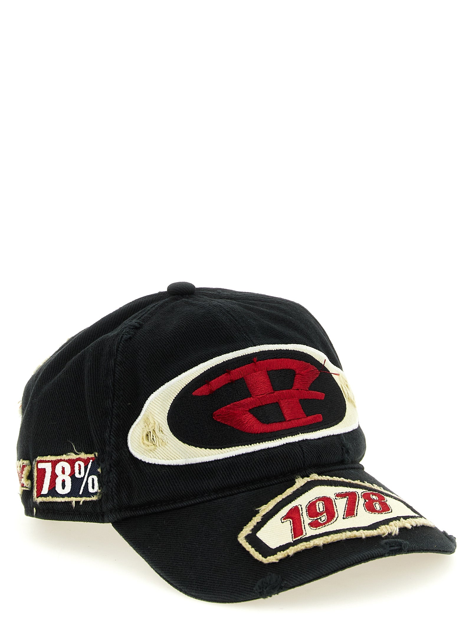 Diesel Black Cotton Cap (Baseball Men's Hat)