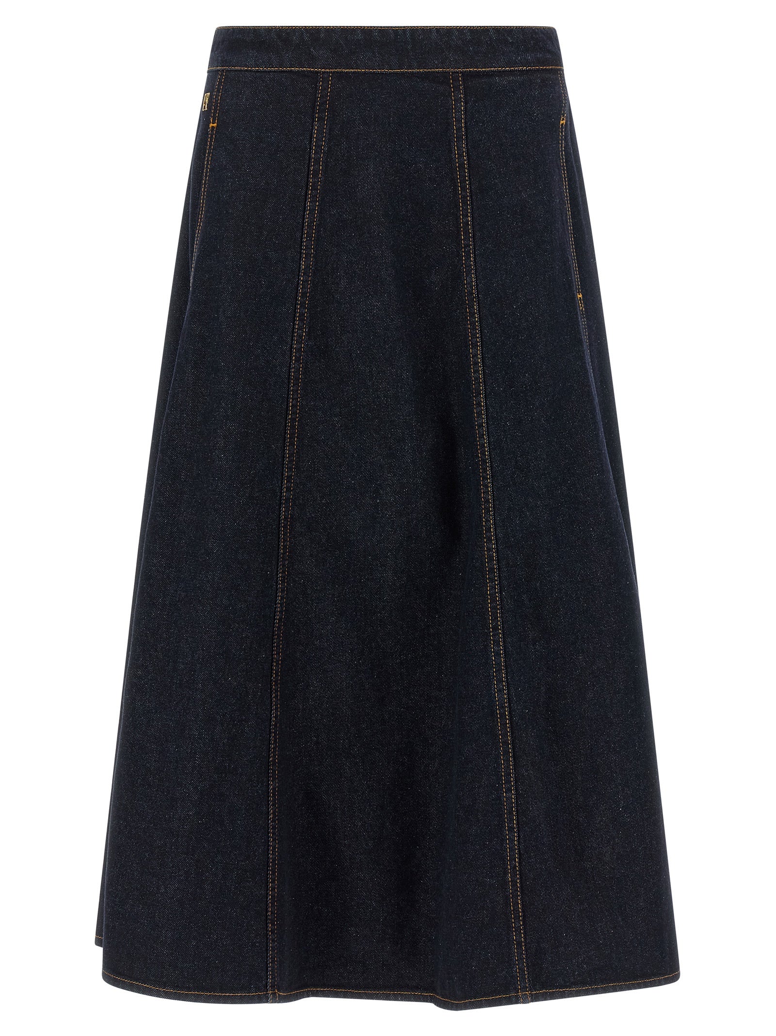Alberta Ferretti Blue Cotton Mini Women's Skirt
