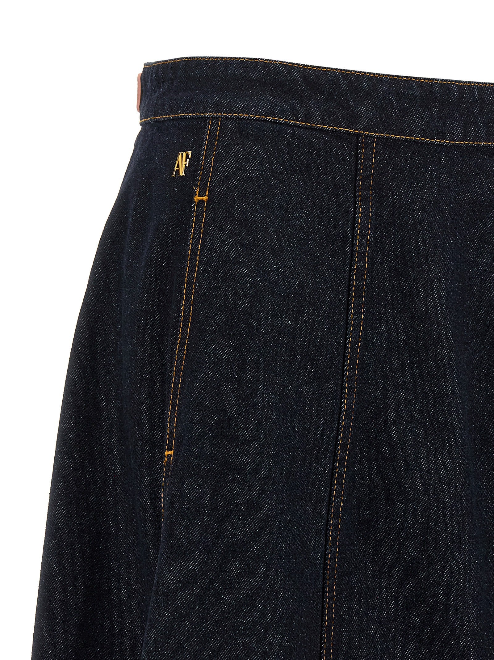 Alberta Ferretti Blue Cotton Mini Women's Skirt