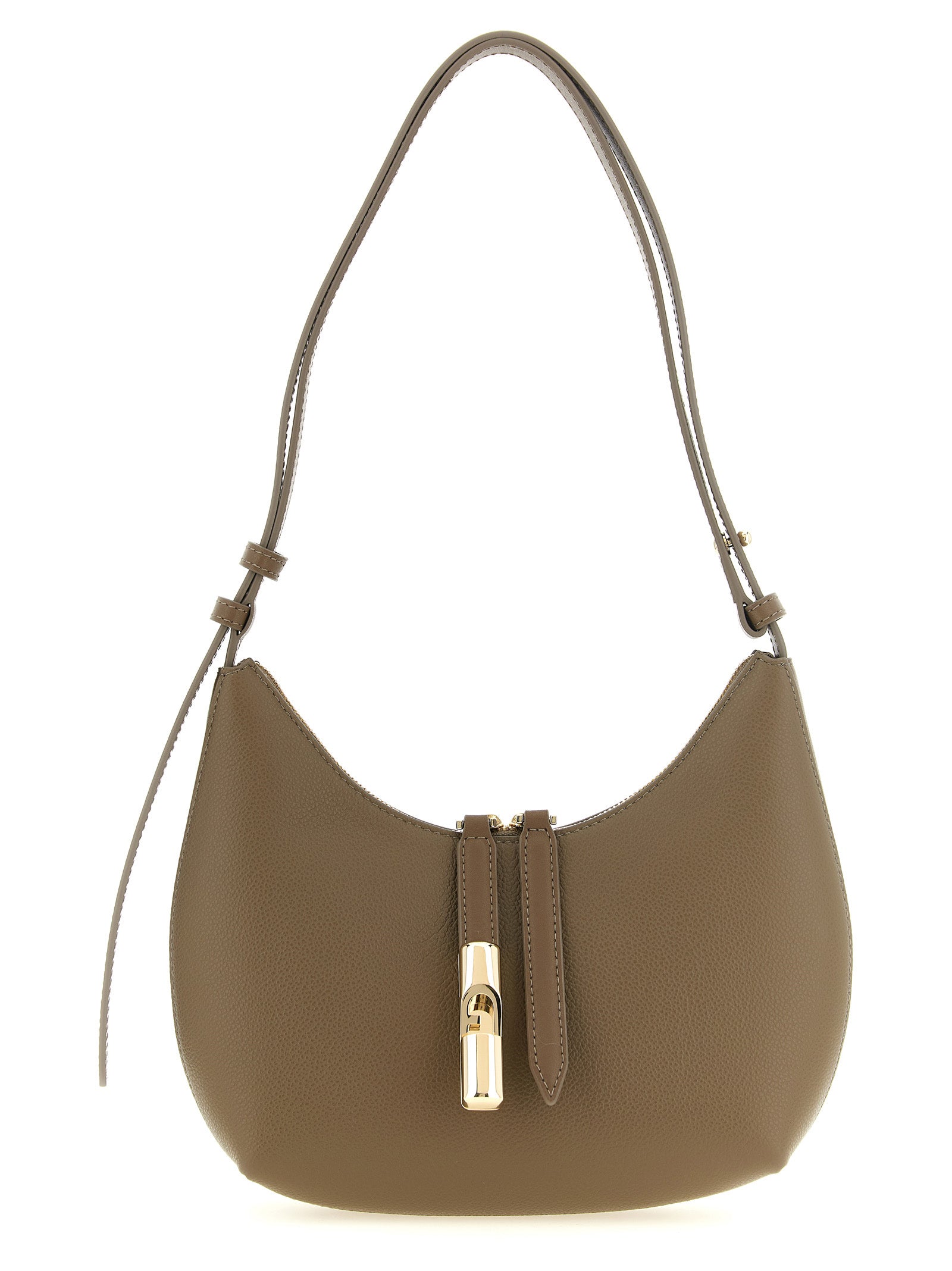 Furla Beige Calfskin Shoulder Women's Bag
