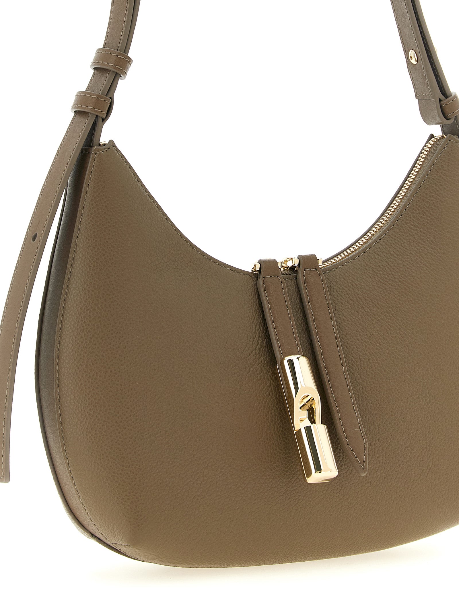 Furla Beige Calfskin Shoulder Women's Bag