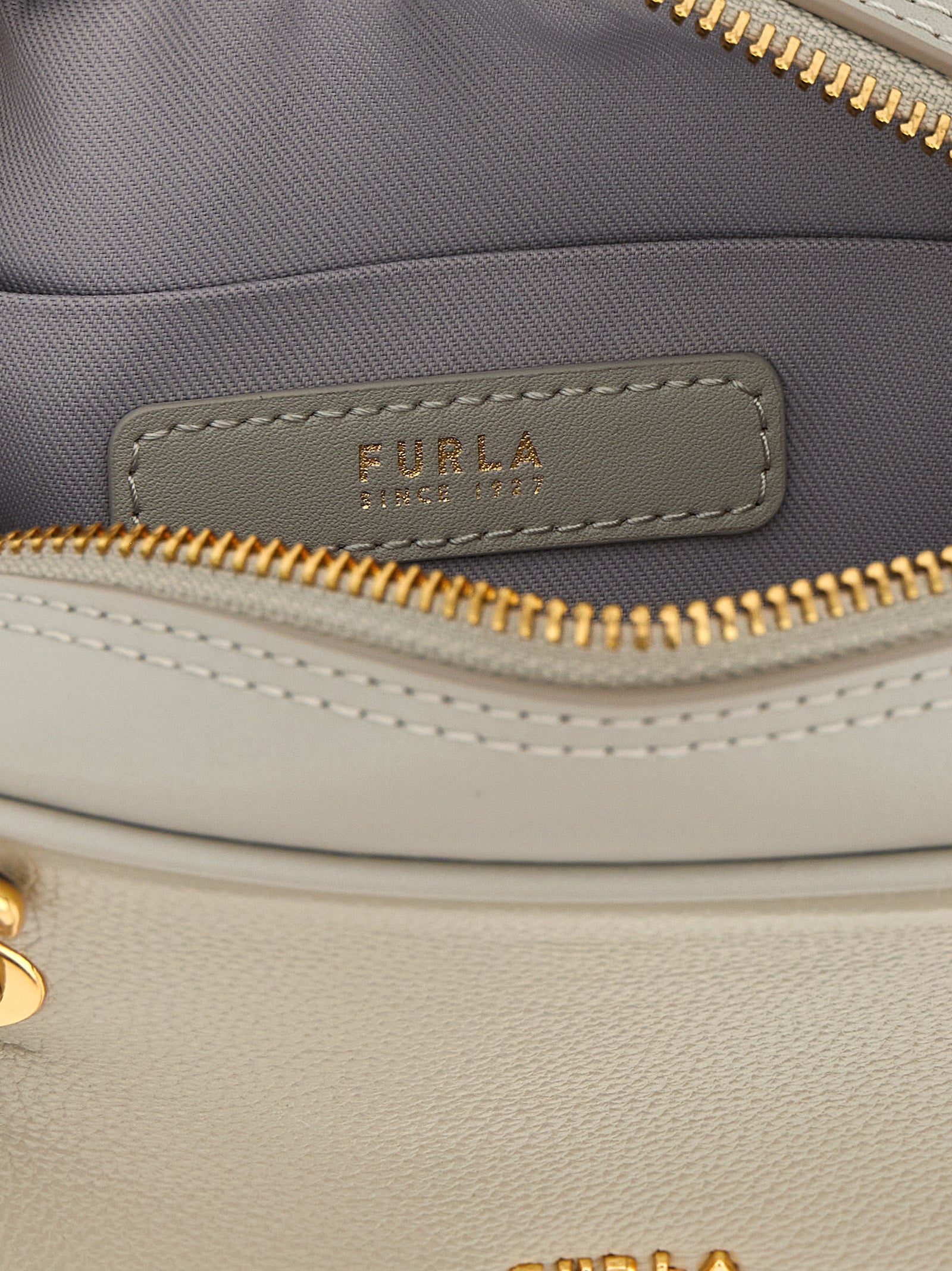 Furla Gray Calfskin Women's Handbag
