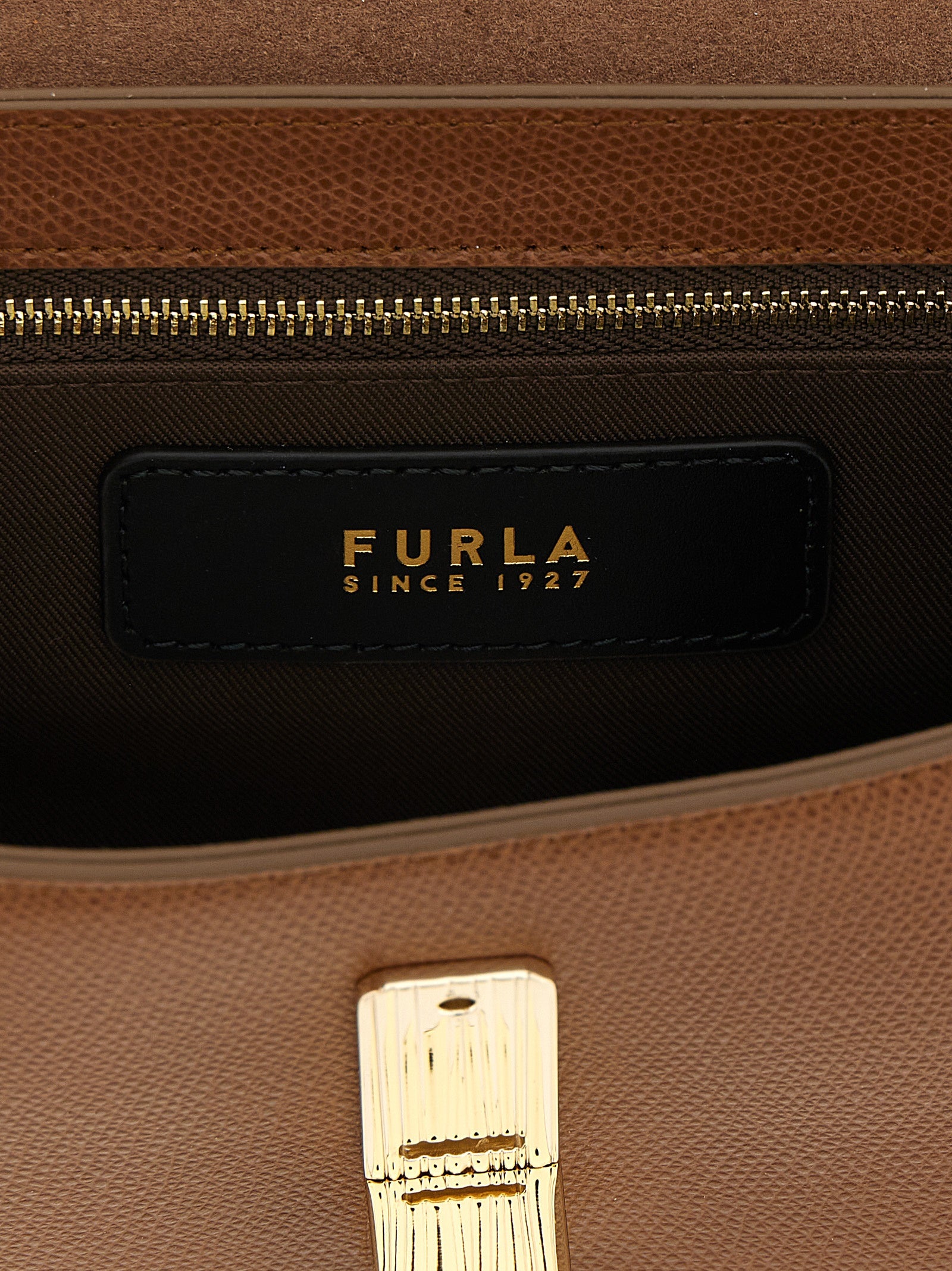 Furla Brown Calfskin Crossbody Women's Bag