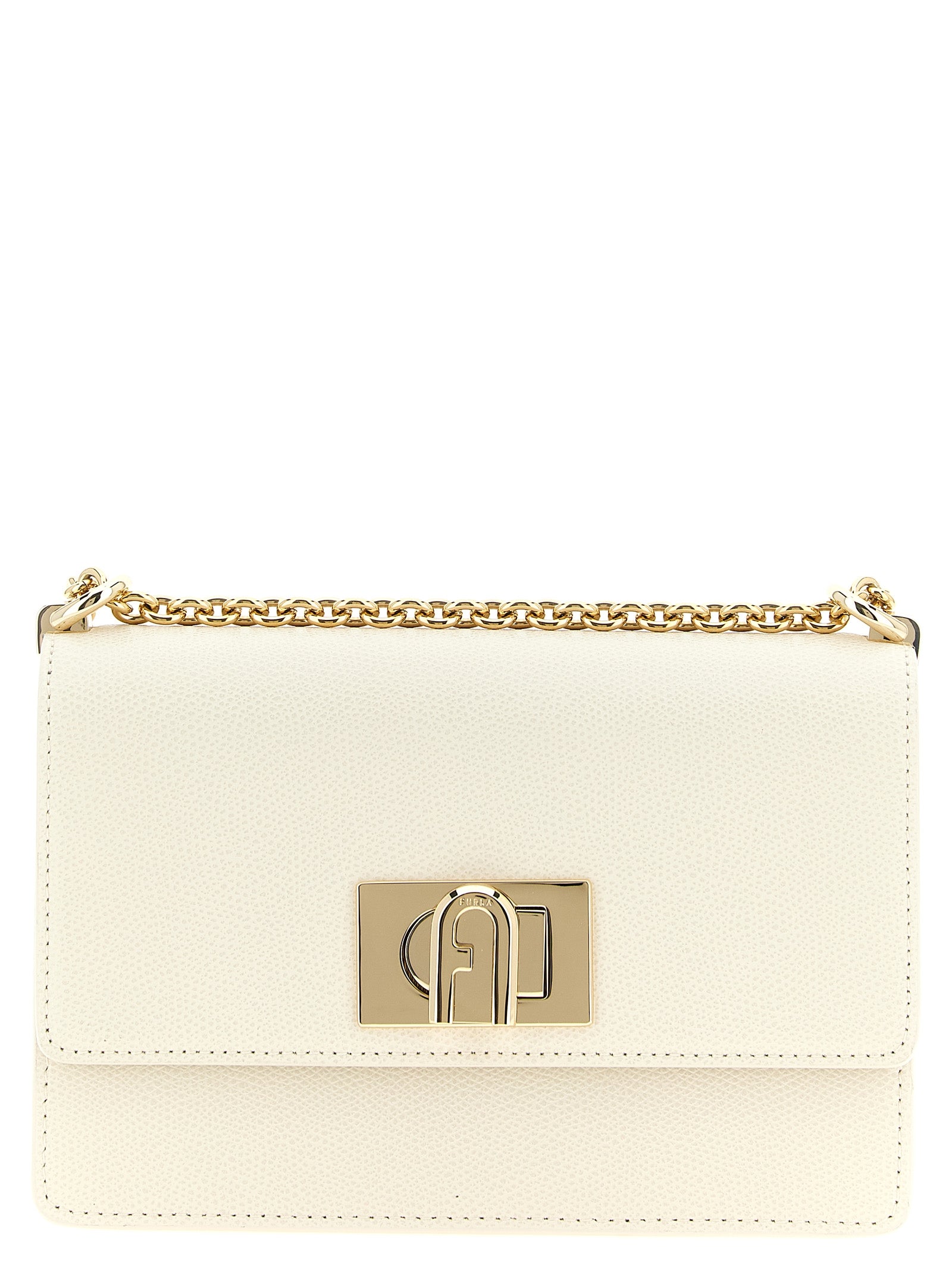 Furla White Calfskin Crossbody Women's Bag