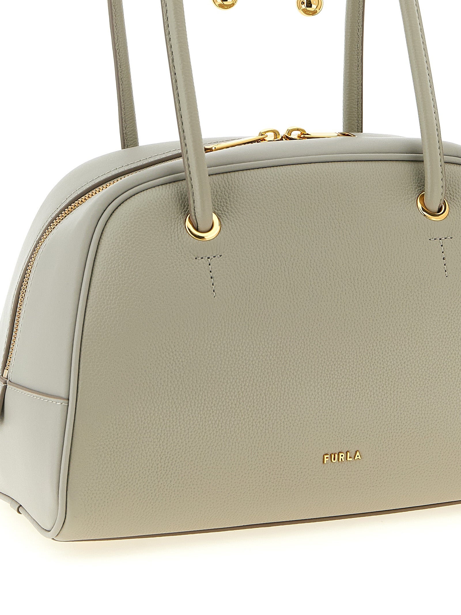Furla Gray Calfskin Women's Handbag
