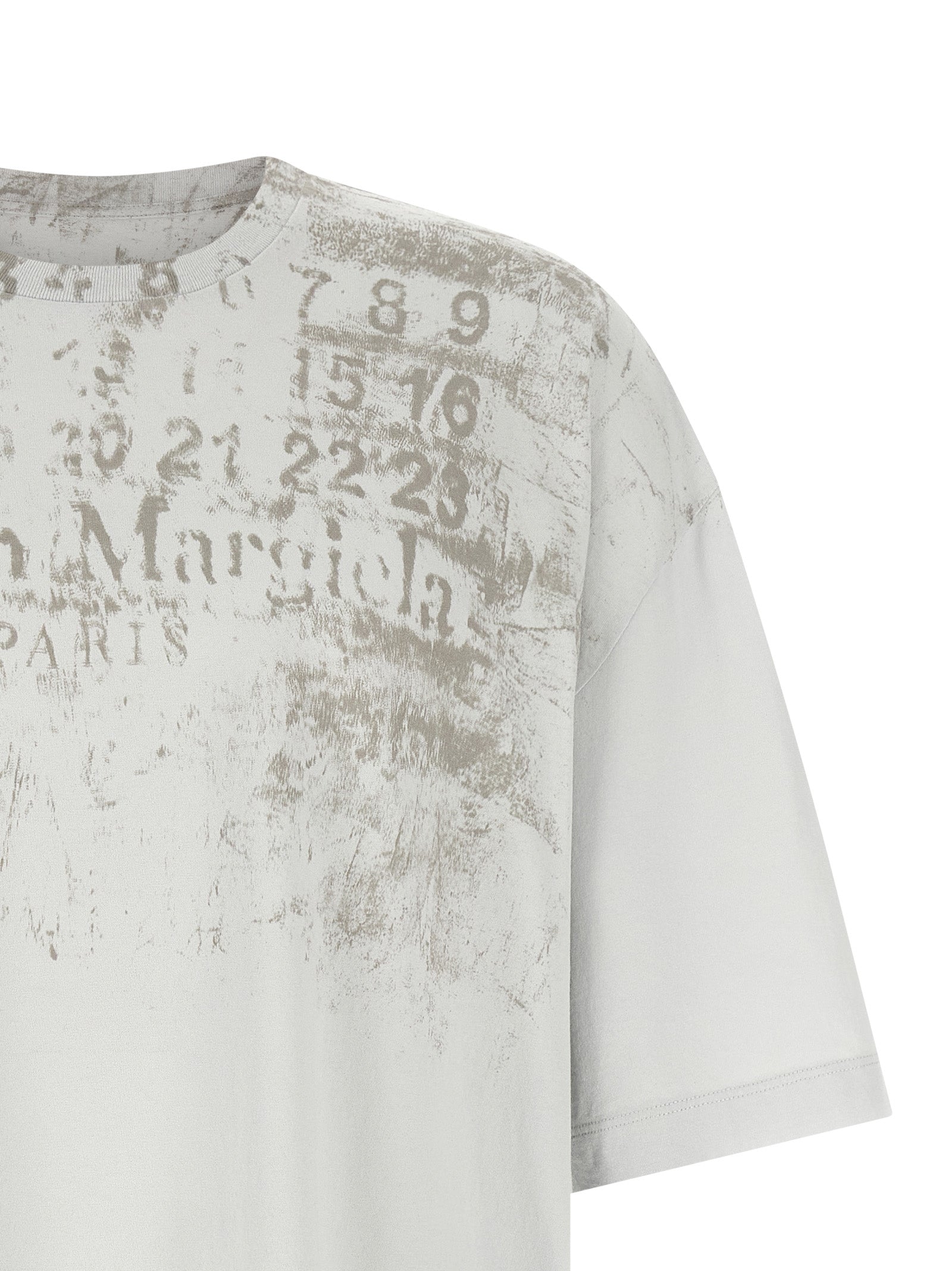 Maison Margiela Gray Cotton Men's T-Shirt