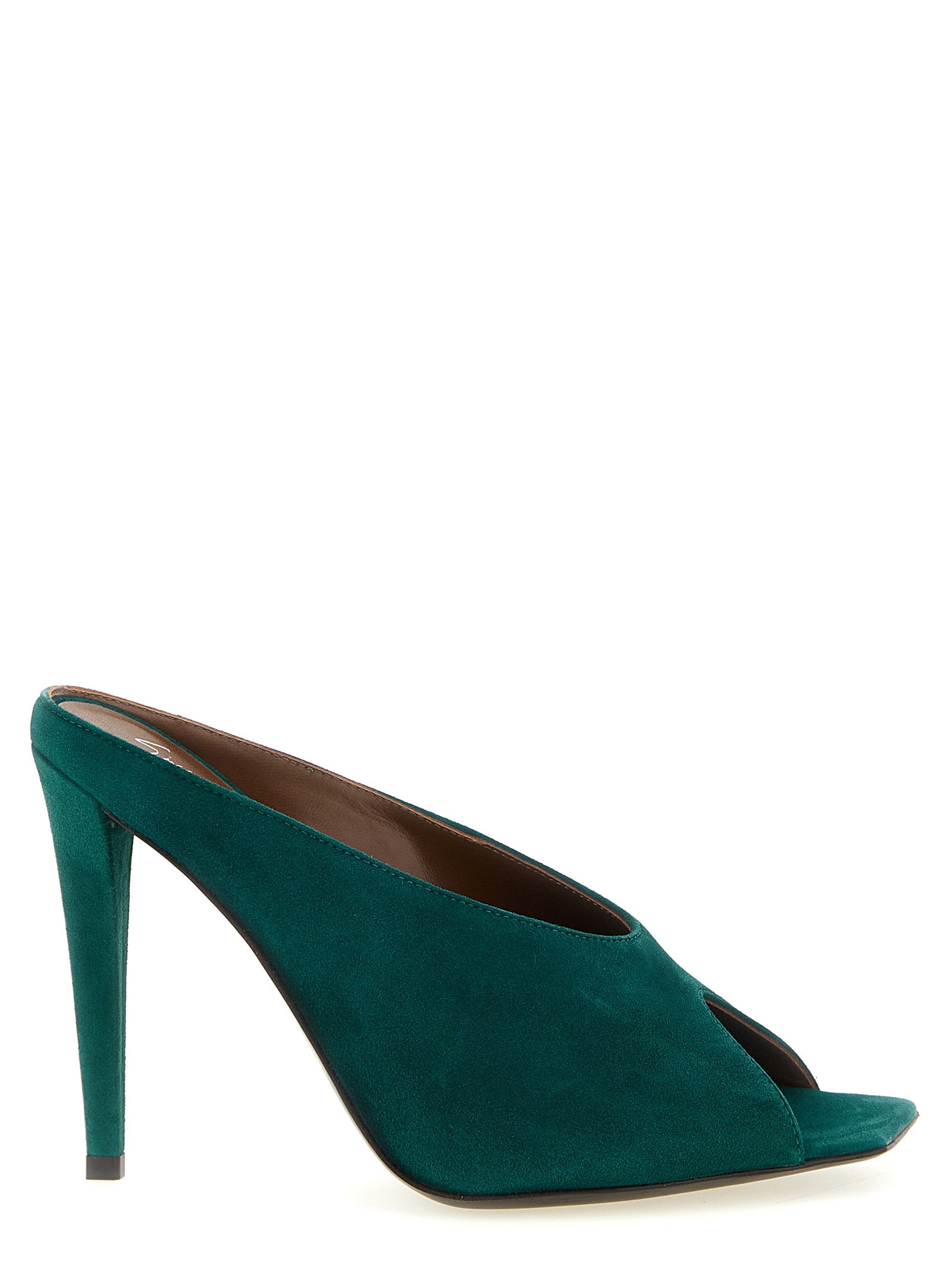 Giuseppe Zanotti Bicolor Suede Leather Stiletto Heel Women's Sandals