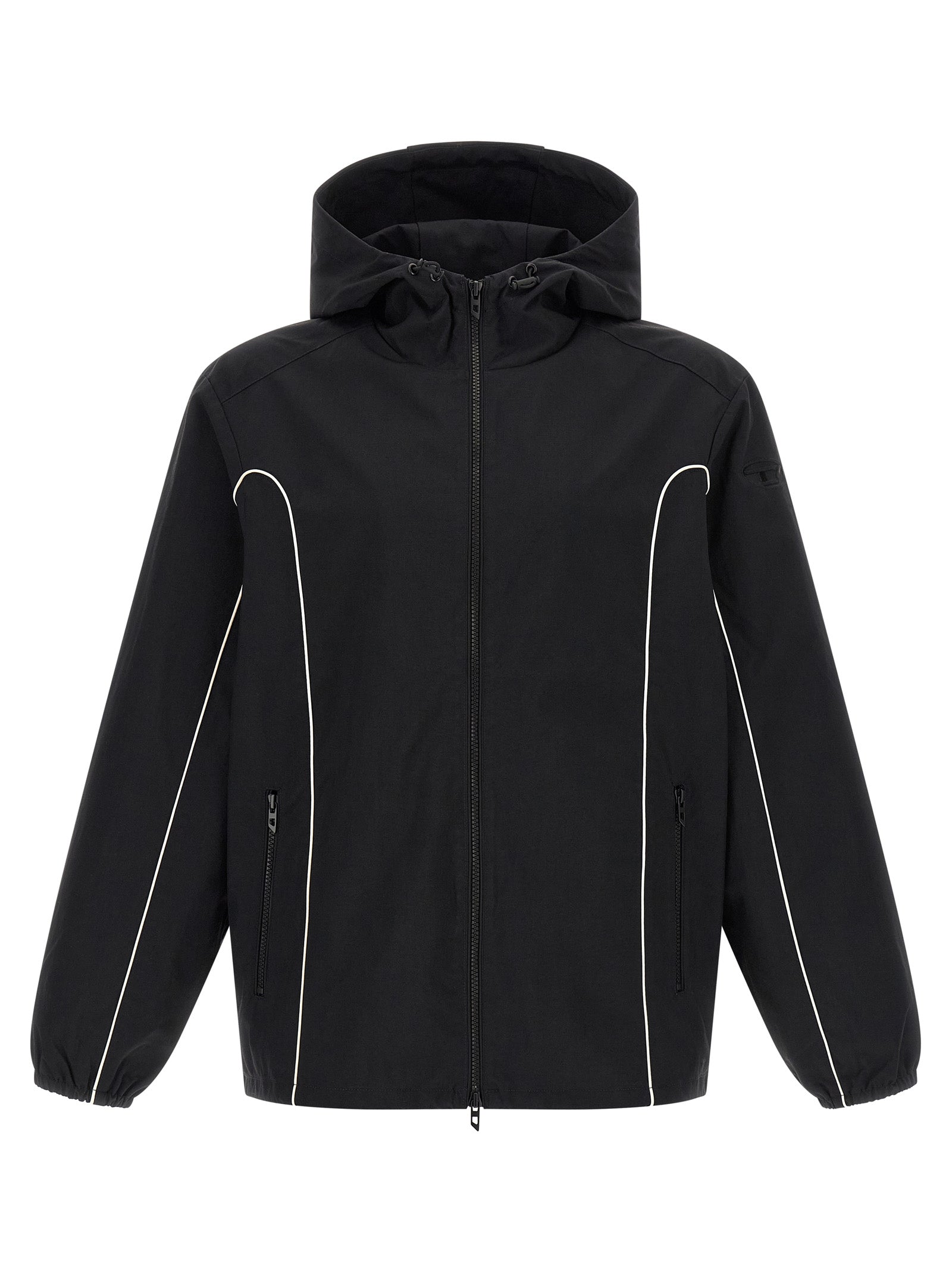 Diesel Black Polyamide Shell Men's Jacket