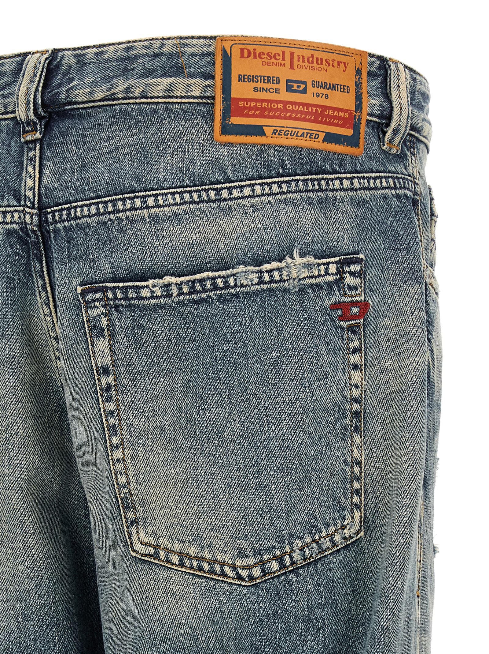 Diesel Blue Cotton Tapered Men's Jeans