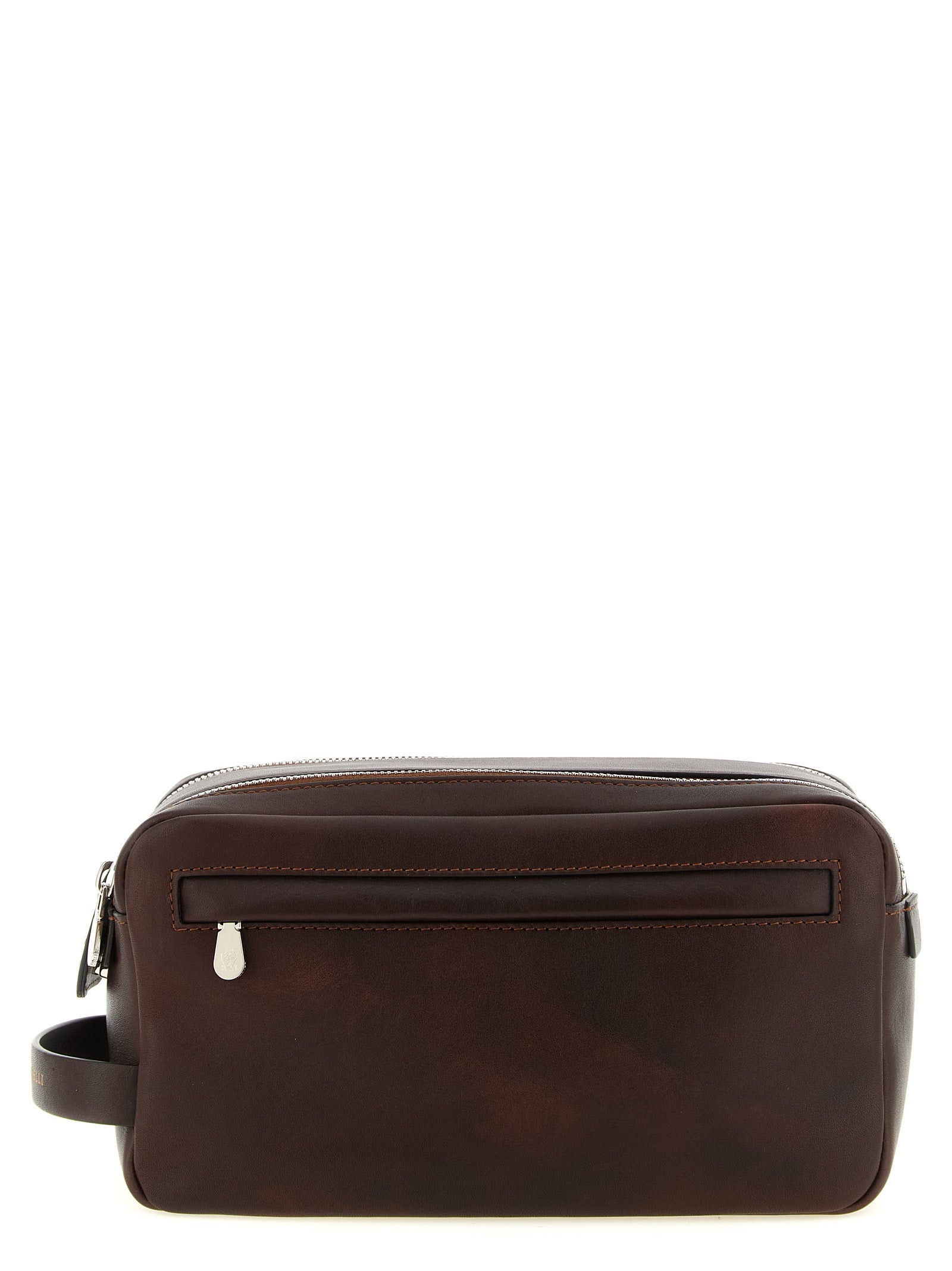 Brunello Cucinelli Bordeaux Calfskin Men's Accessories