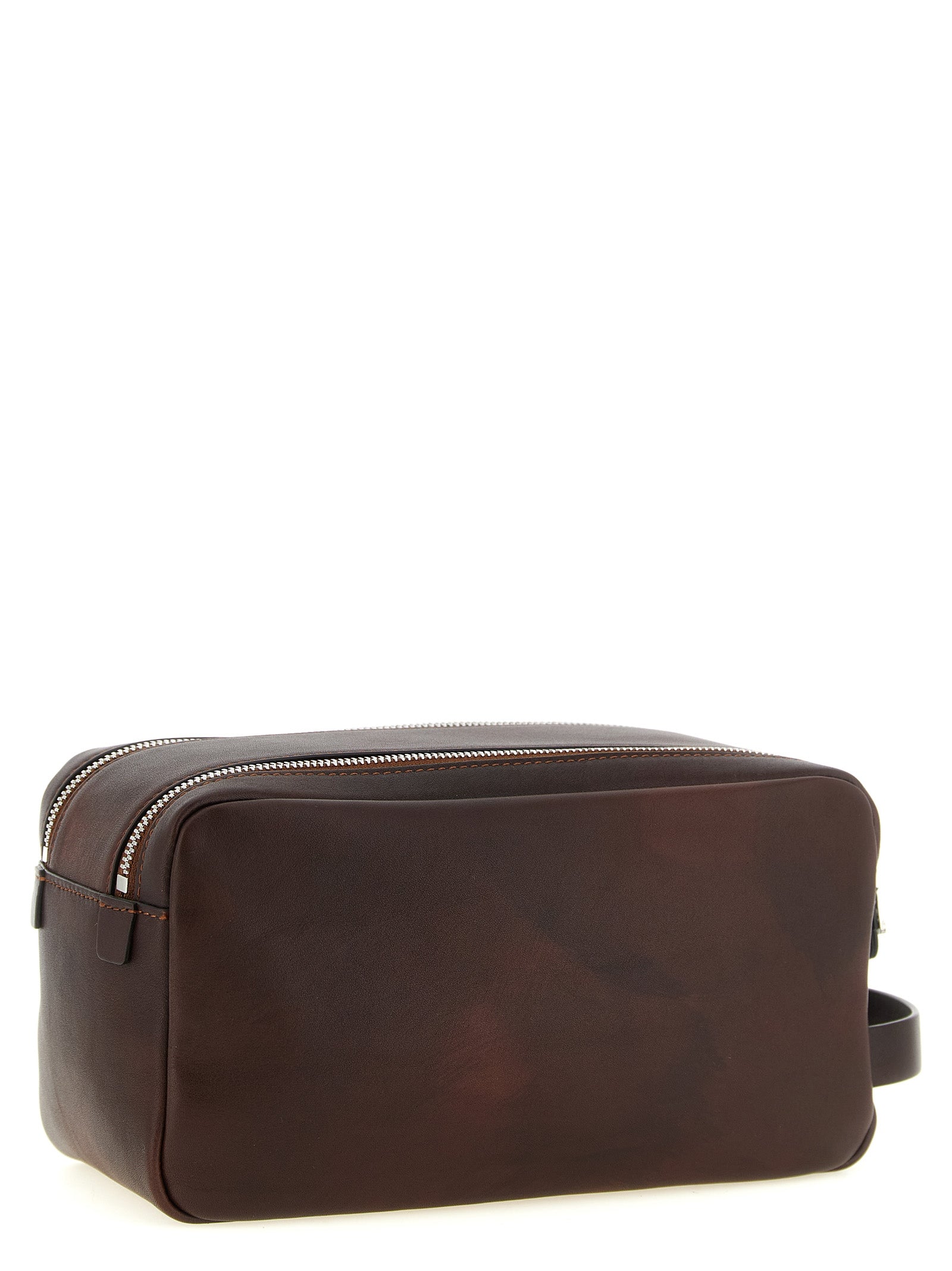 Brunello Cucinelli Bordeaux Calfskin Men's Accessories