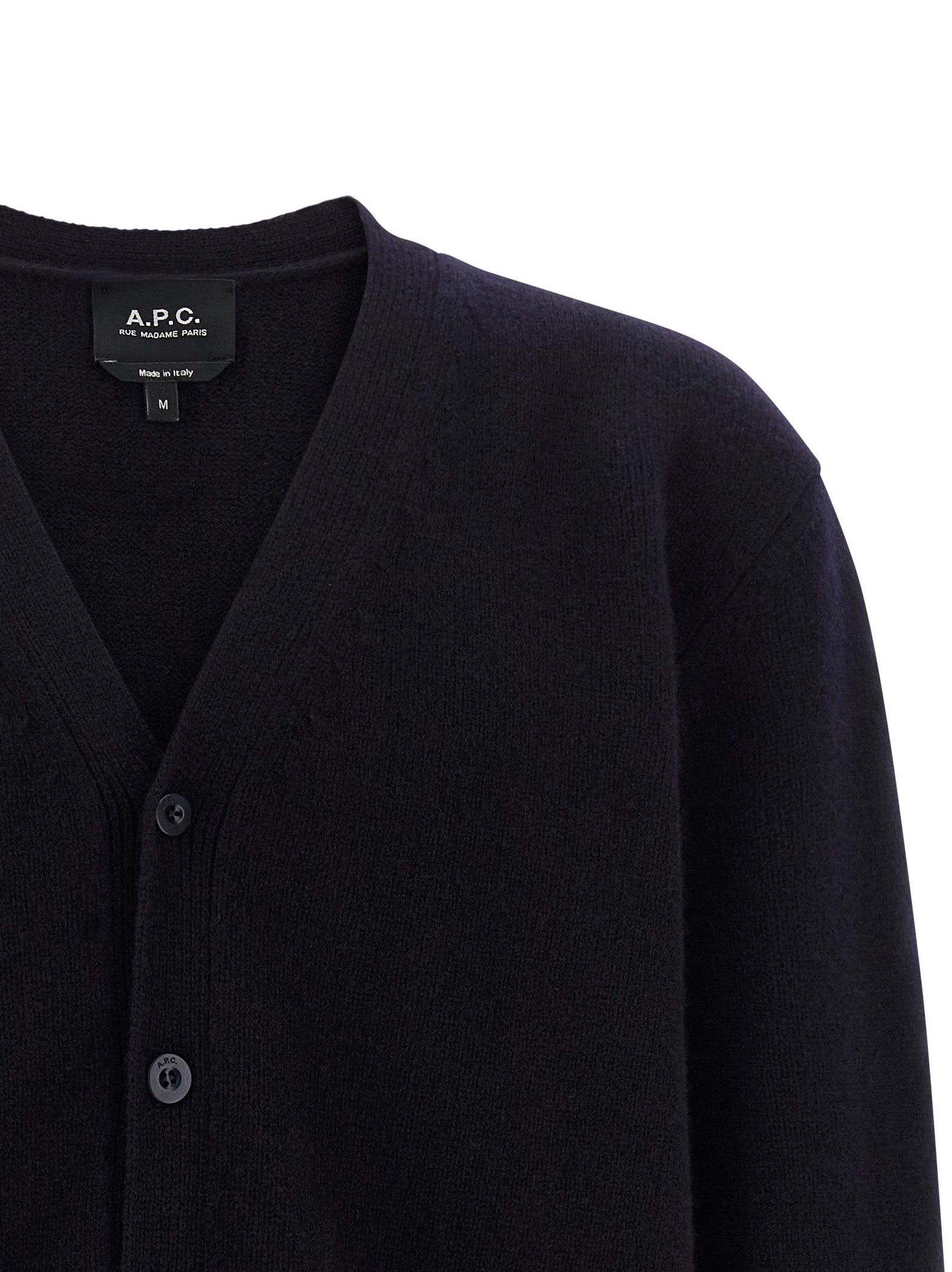 A.P.C. Blue Wool Men's Cardigan