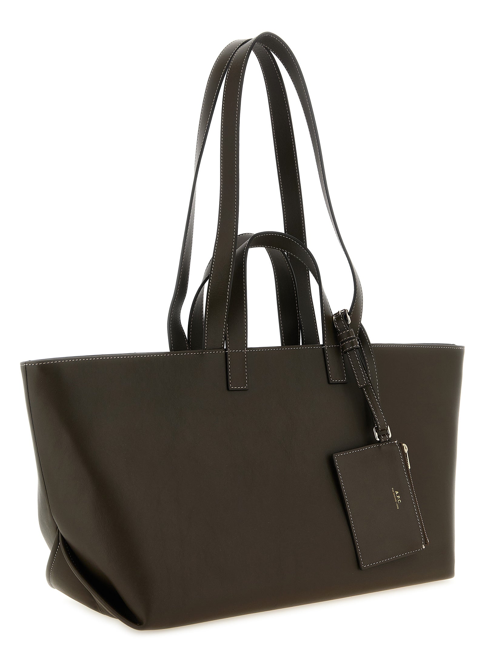 A.P.C. Brown Cowhide Tote Women's Bag