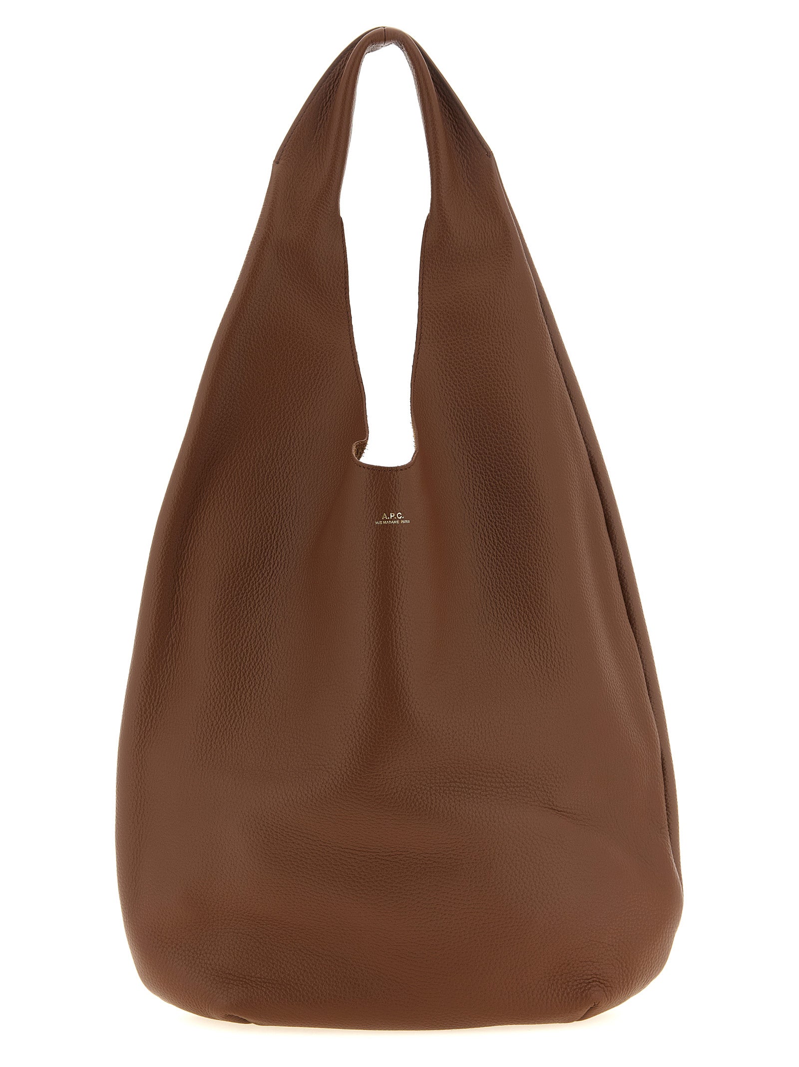 A.P.C. Brown Cowhide Shoulder Women's Bag