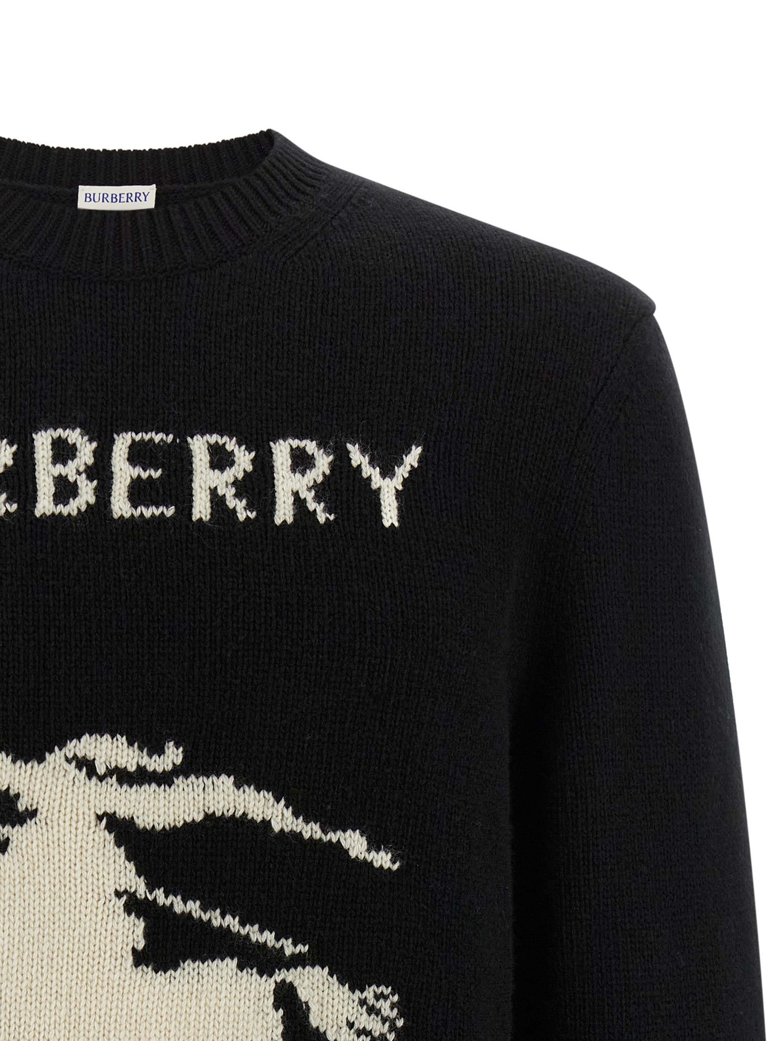 Burberry Black Wool Men's Cardigan