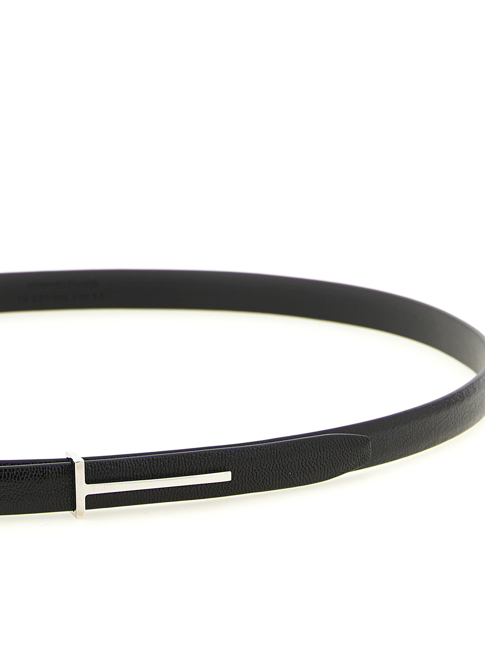 Tom Ford Black Goatskin Thin Men's Belt