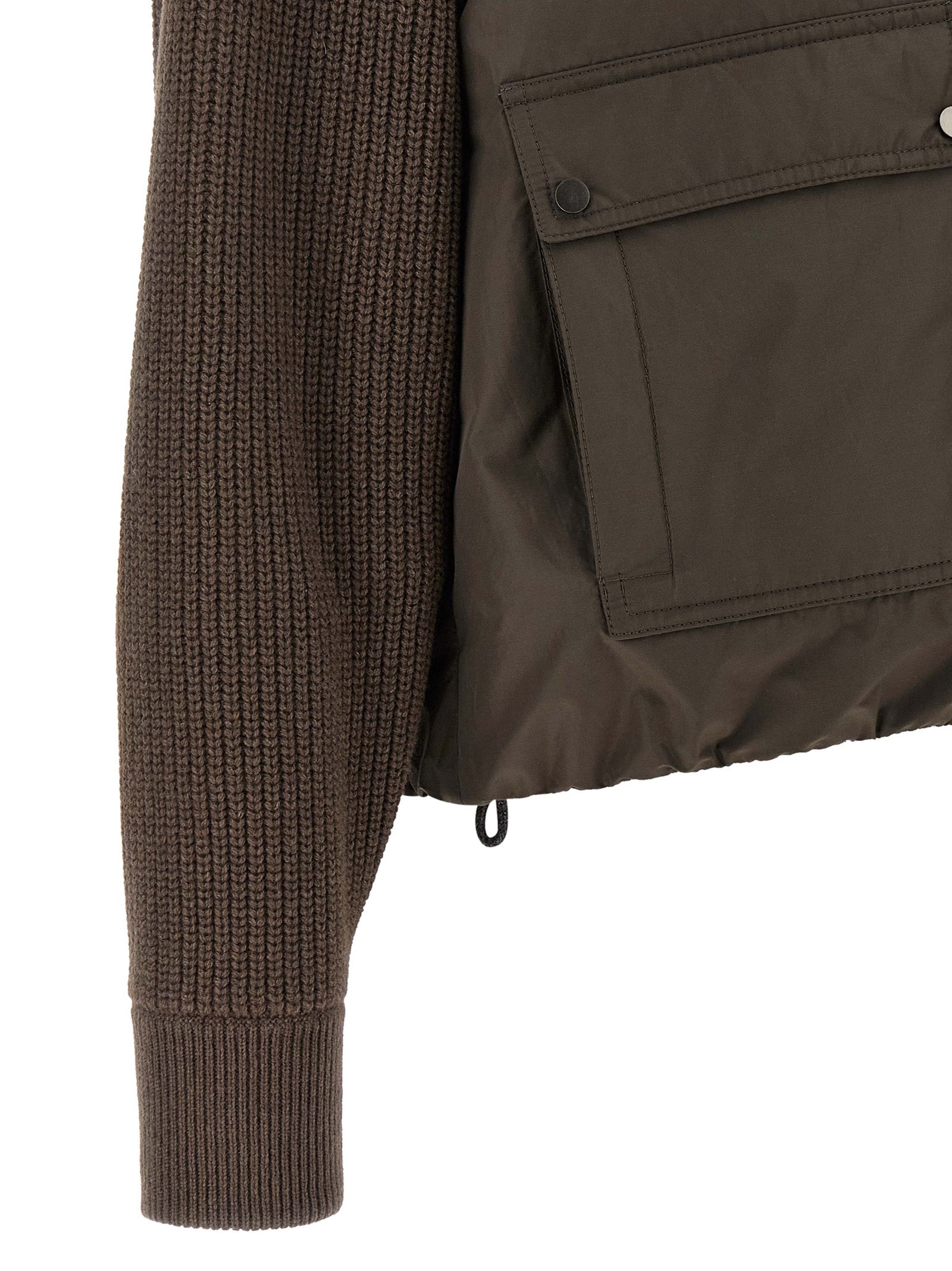 Brunello Cucinelli Brown Cotton Full-Length Women's Jacket