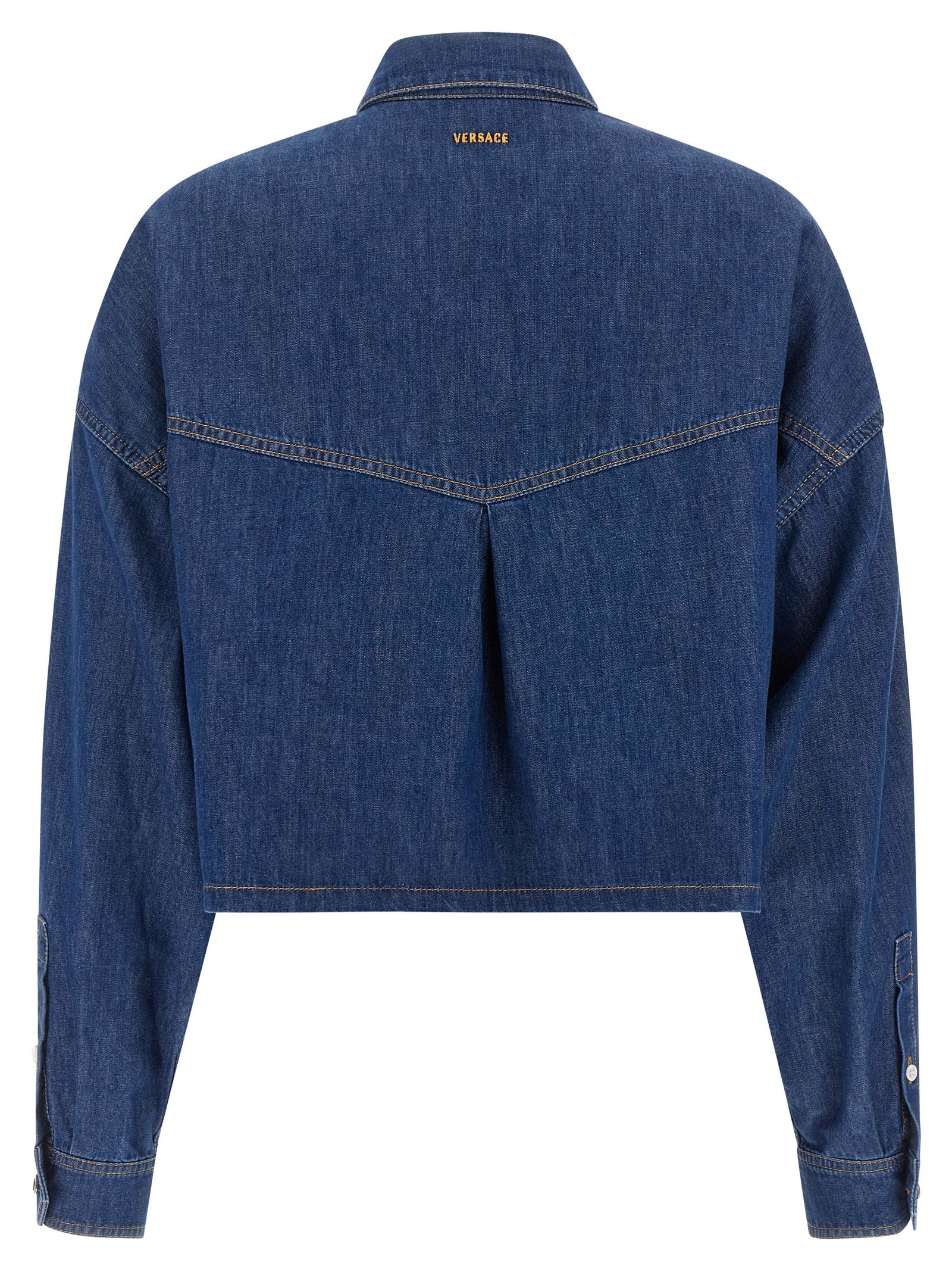 Versace Blue Cotton Women's Blouse