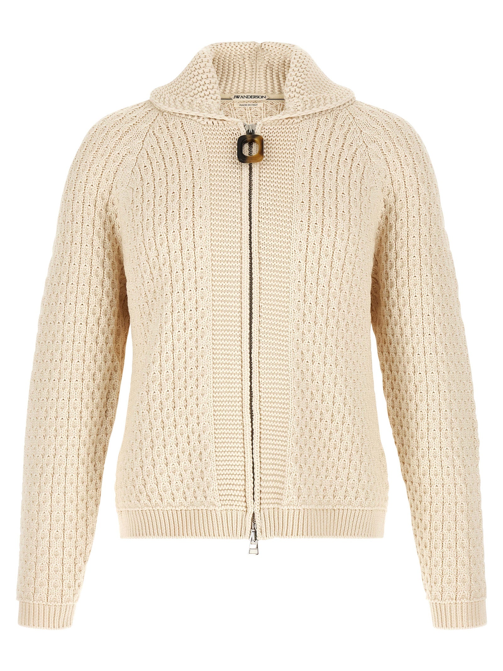 J.W.Anderson White Cotton Men's Cardigan
