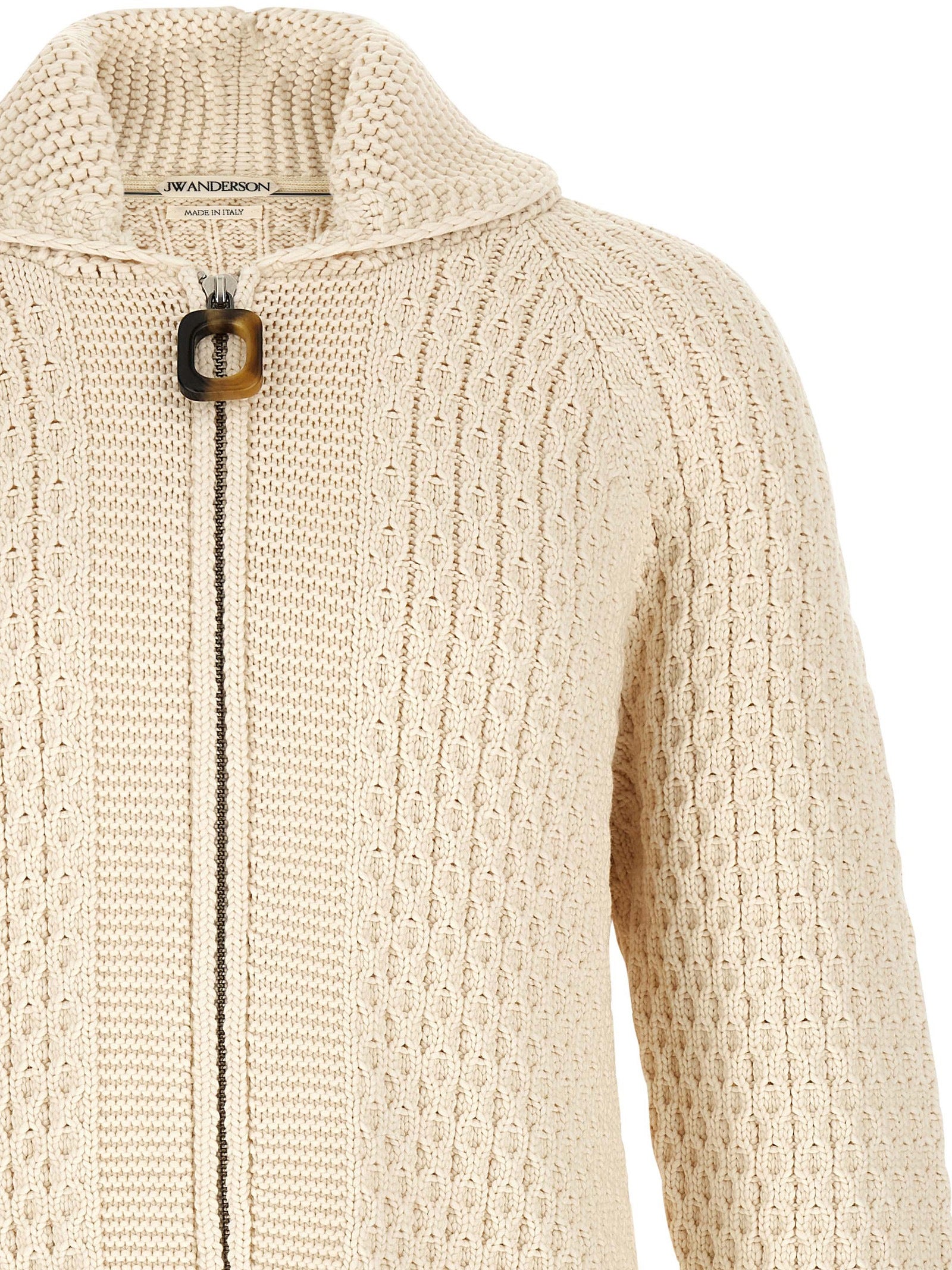 J.W.Anderson White Cotton Men's Cardigan