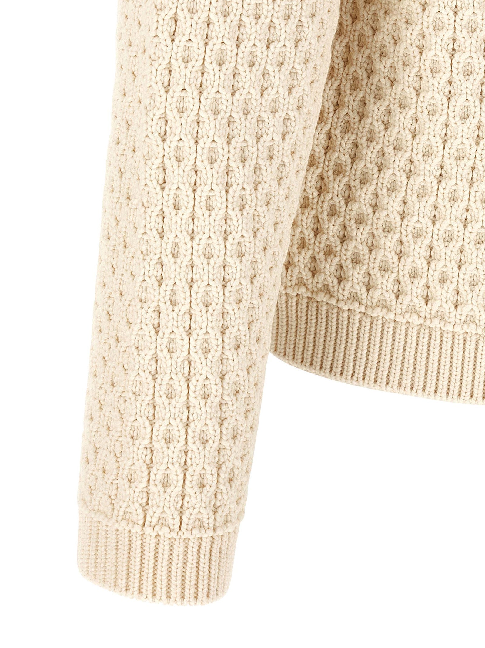 J.W.Anderson White Cotton Men's Cardigan