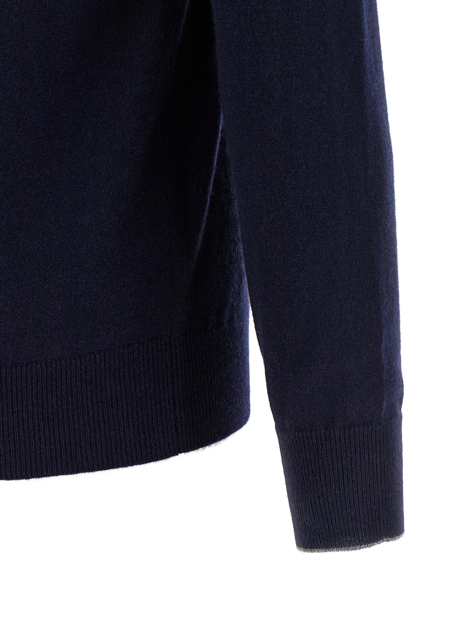 Brunello Cucinelli Blue Cashmere Men's Cardigan