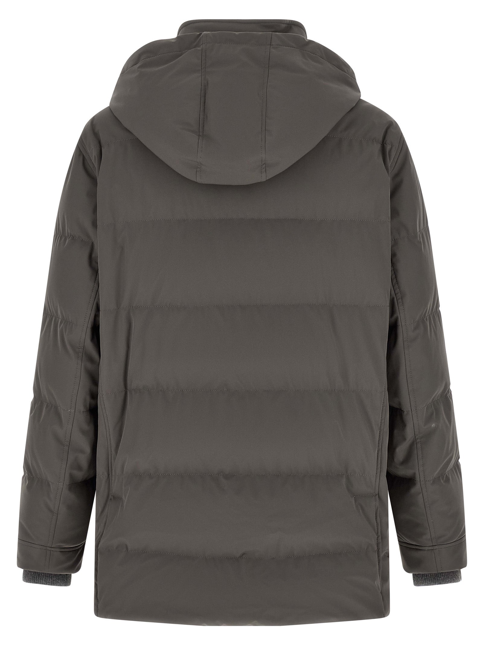 Brunello Cucinelli Gray Polyamide Men's Parka