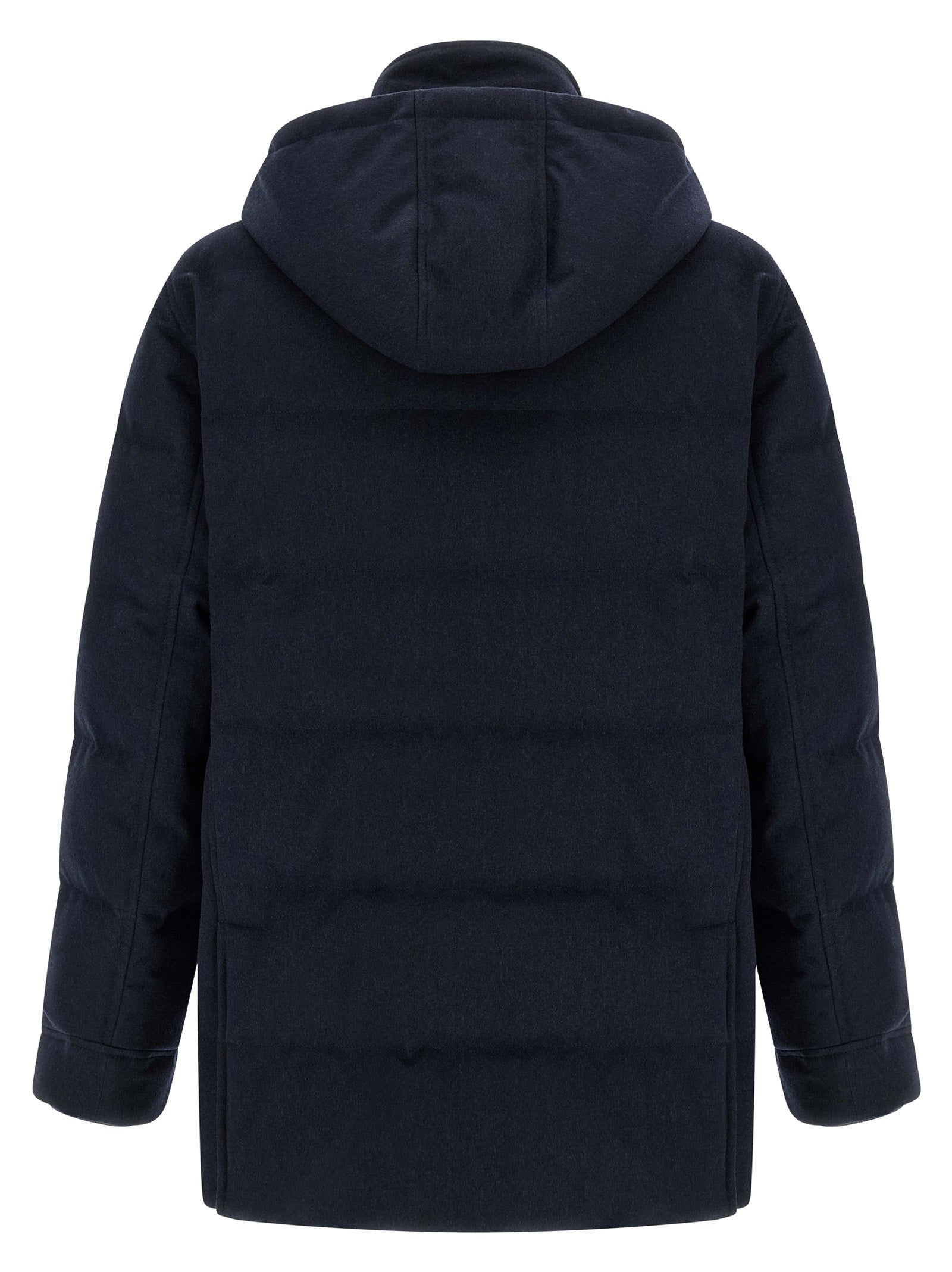 Brunello Cucinelli Blue Wool Men's Parka