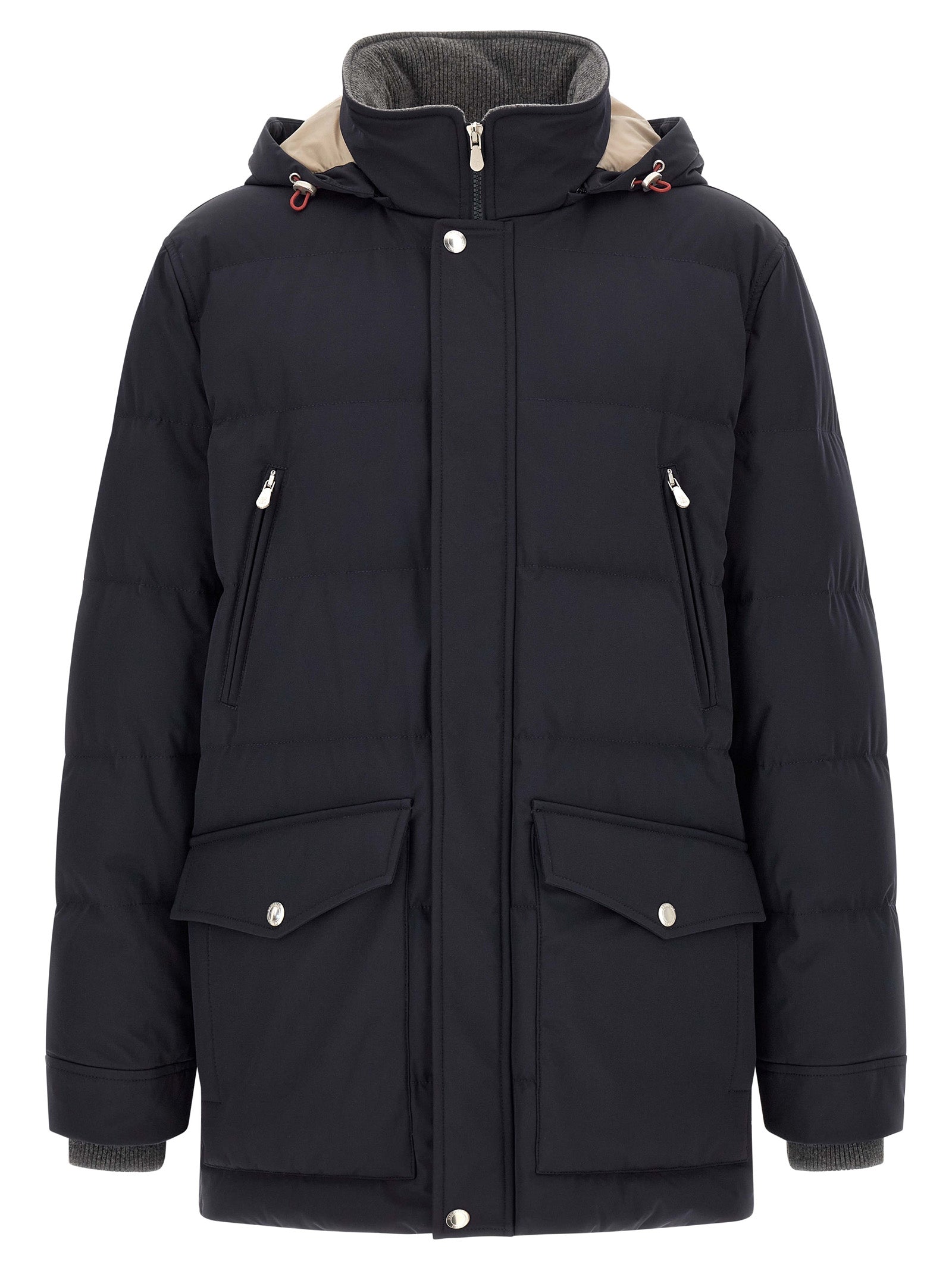 Brunello Cucinelli Blue Polyamide Men's Parka