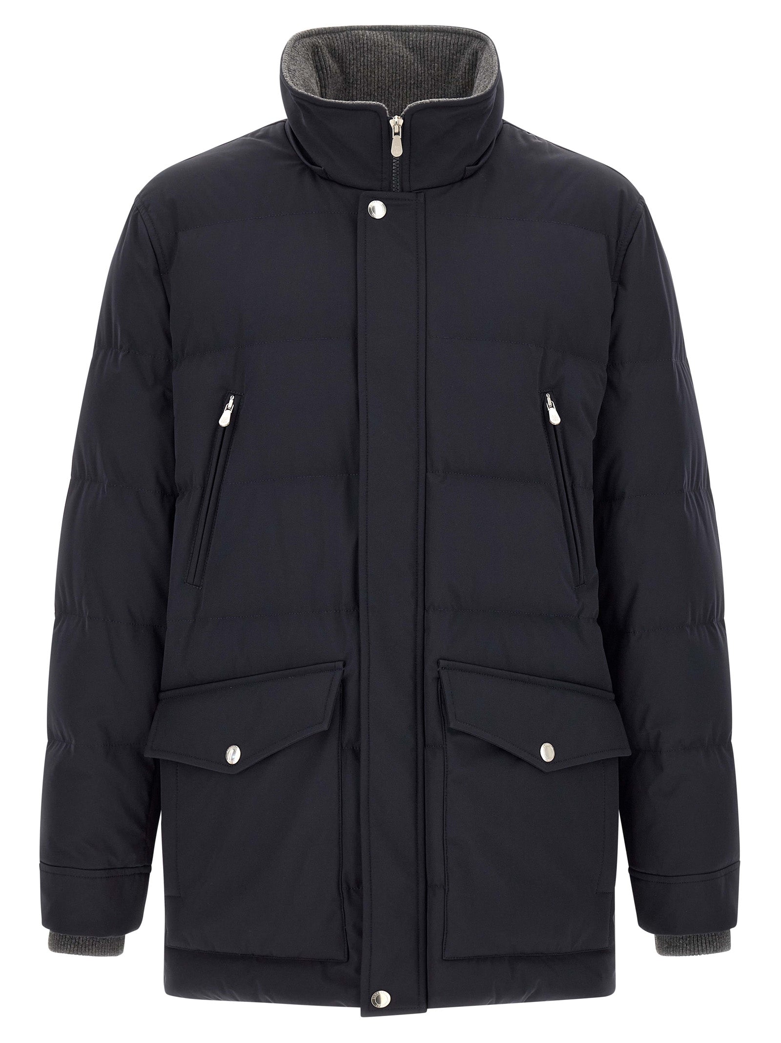 Brunello Cucinelli Blue Polyamide Men's Parka