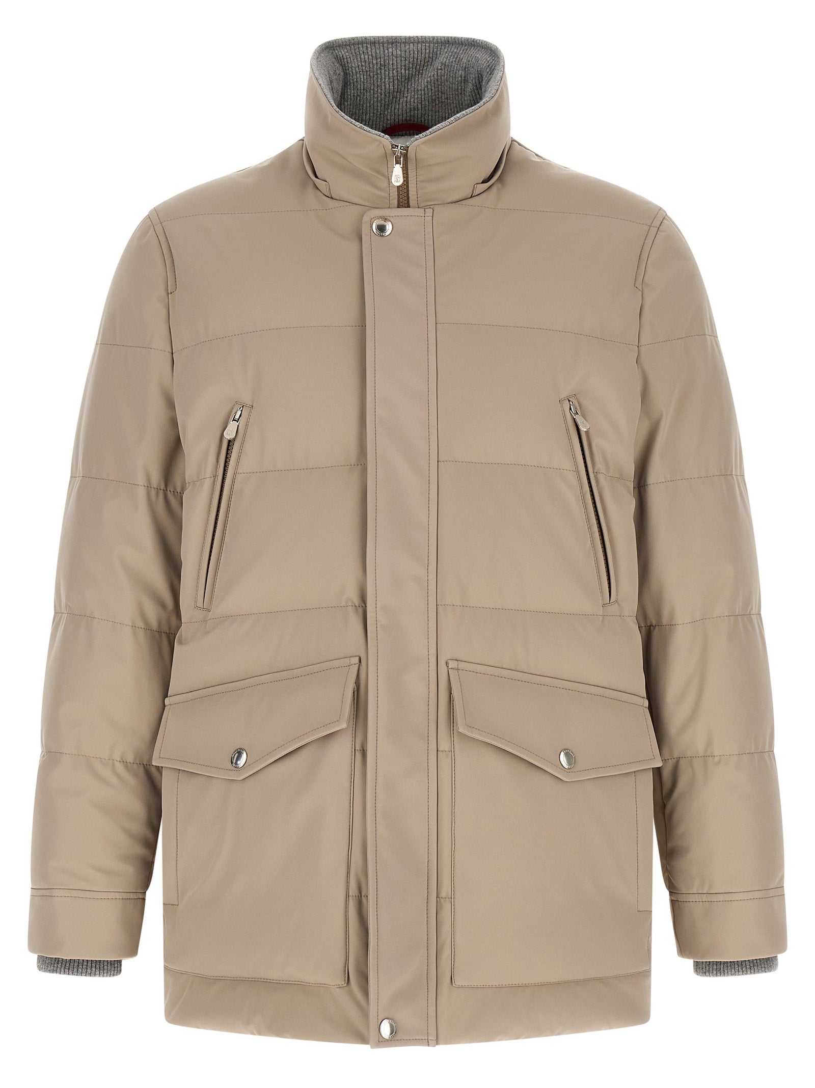 Brunello Cucinelli Beige Polyamide Men's Parka