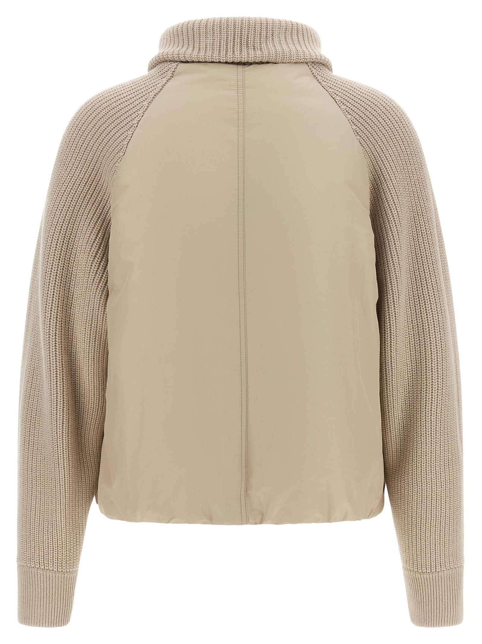 Brunello Cucinelli Beige Cotton Full-Length Women's Jacket