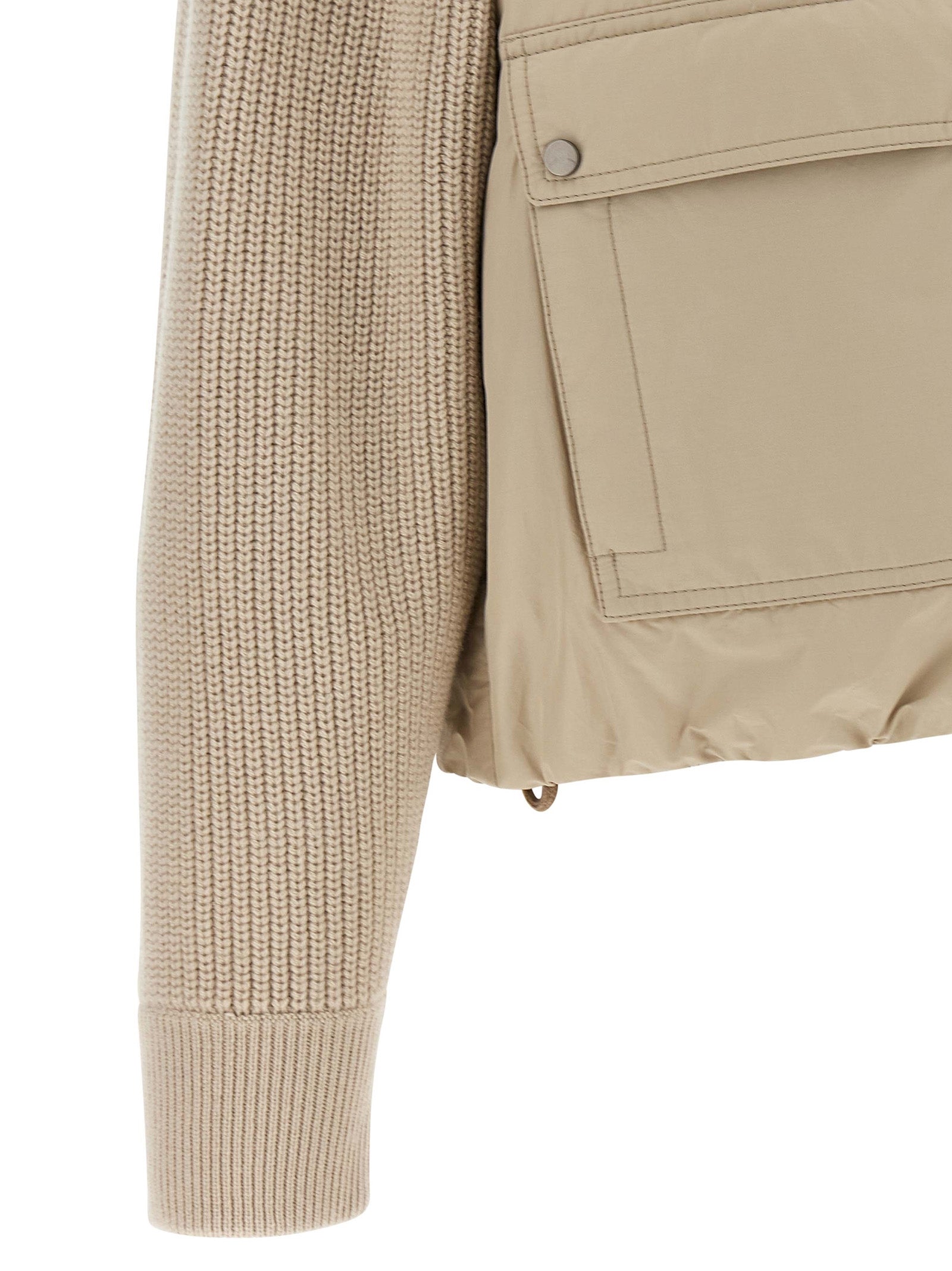 Brunello Cucinelli Beige Cotton Full-Length Women's Jacket