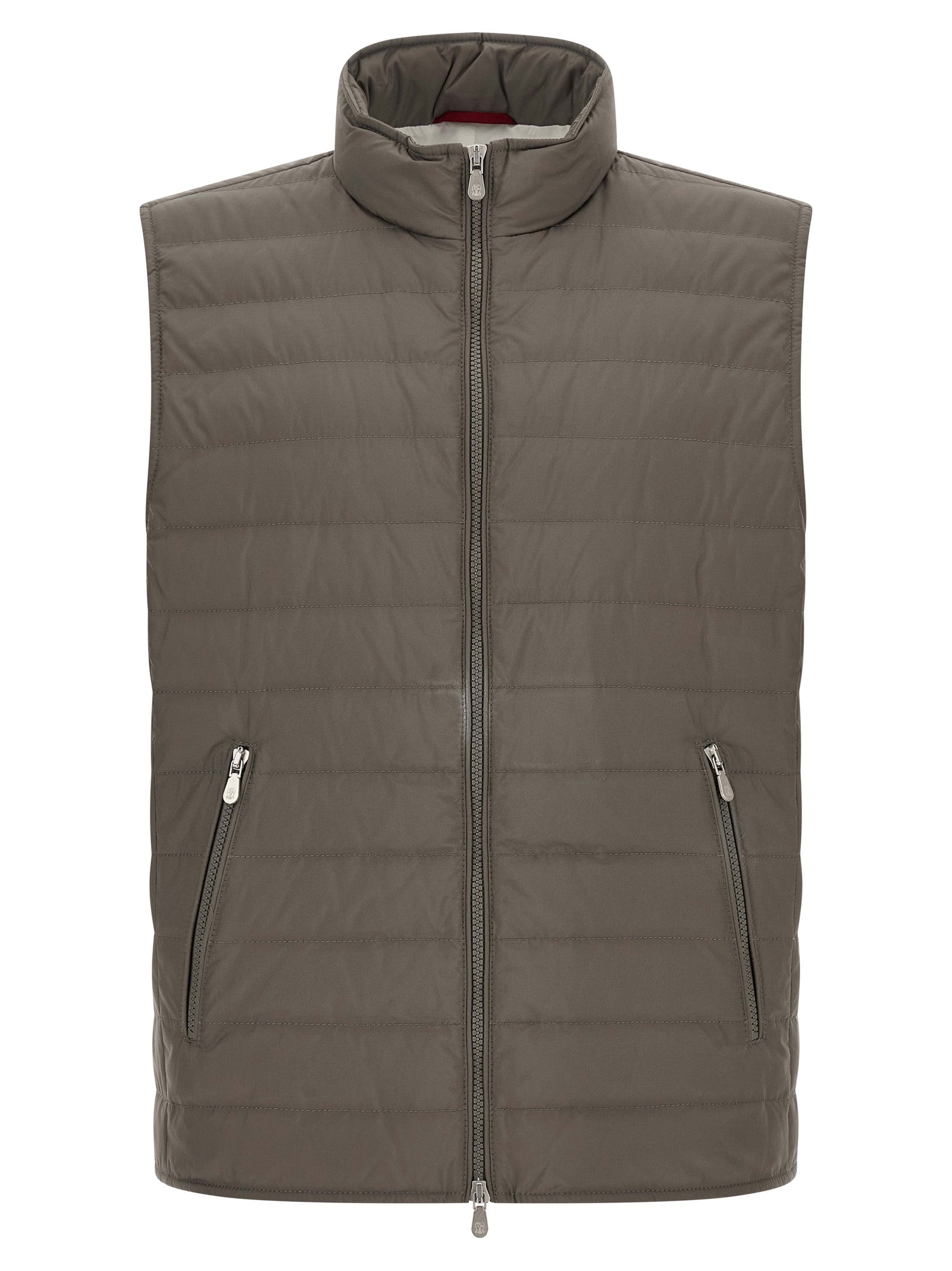 Brunello Cucinelli Bicolor Polyester Sleeveless Men's Jacket