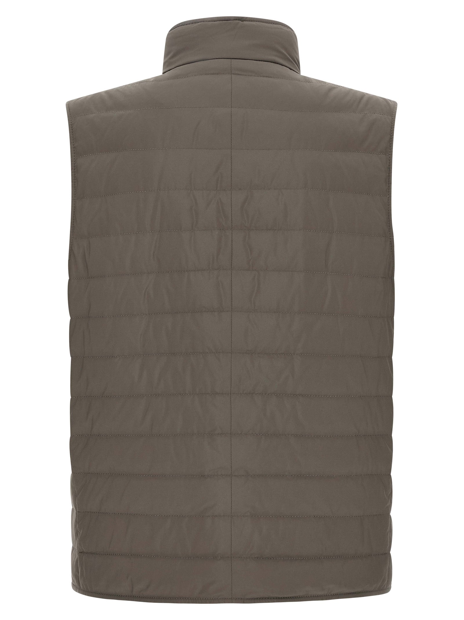 Brunello Cucinelli Bicolor Polyester Sleeveless Men's Jacket